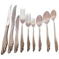 Vintage Caribbean by Wallace Sterling Silver Flatware Set for Eight Service 81 Pieces