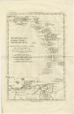 Caribbean & Lesser Antilles – Enlightenment Map by Rigobert Bonne, c.1780