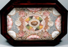 Caribbean Mahogany Table with Sailor's Valentine, circa 1840