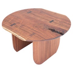 Caribbean Walnut Tropical Solid Wood Round Coffee Table