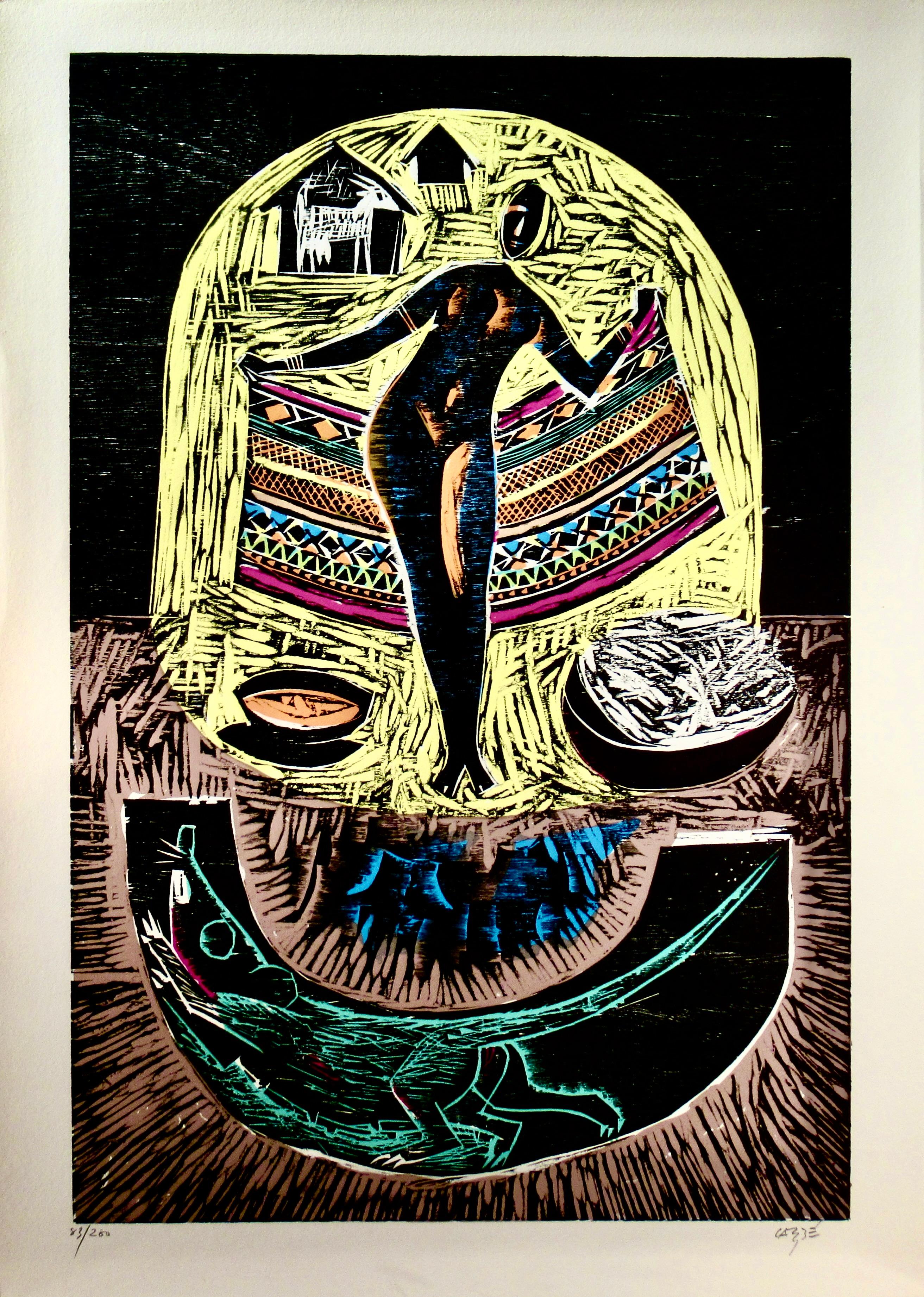 Caribe, Hector Julio Paride Bernabo Nude Print - "Lendas Africanas Da Bahia" from the suite.