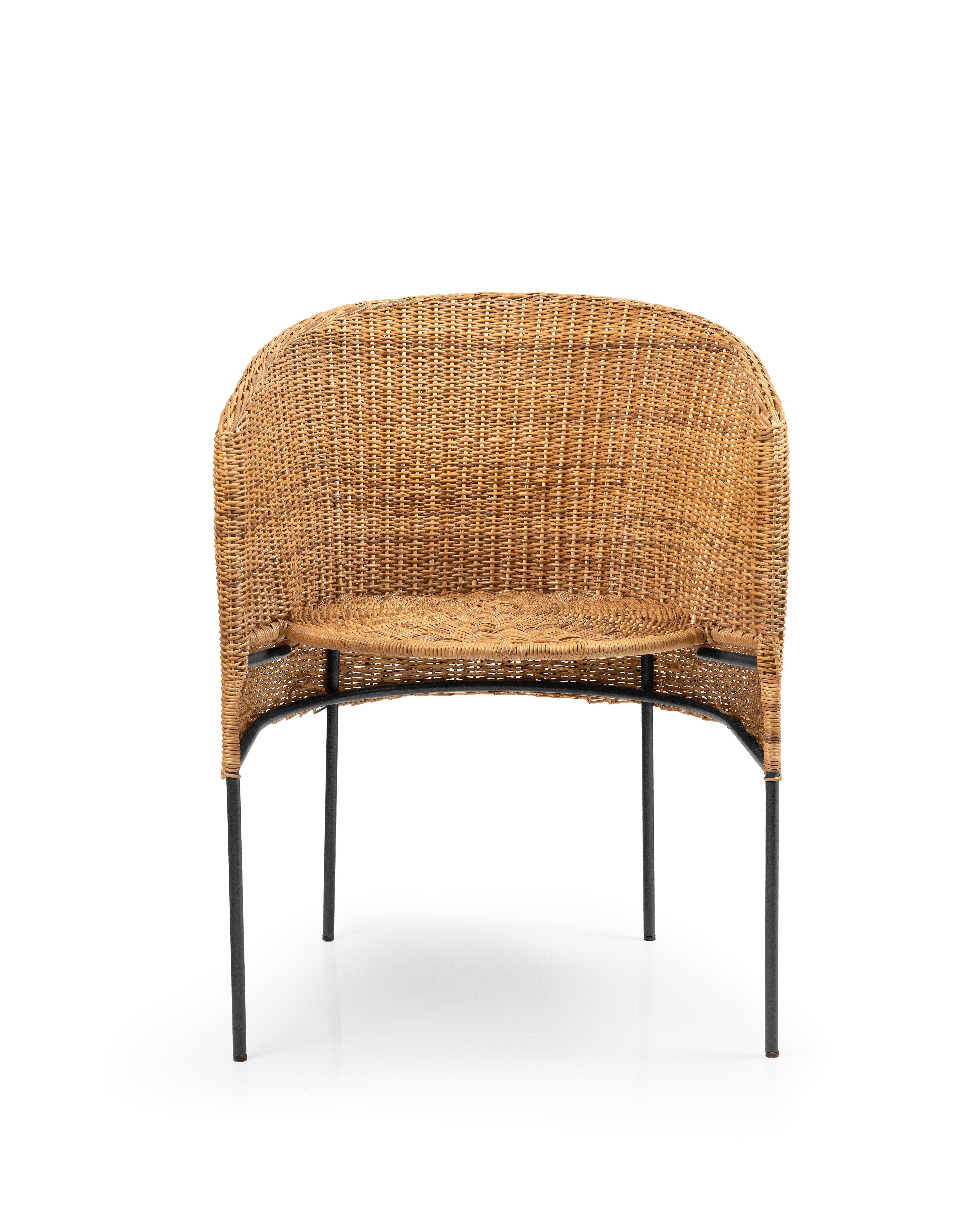 Mesa cesta natural Caribe de Sebastian Herkner Alemán en venta