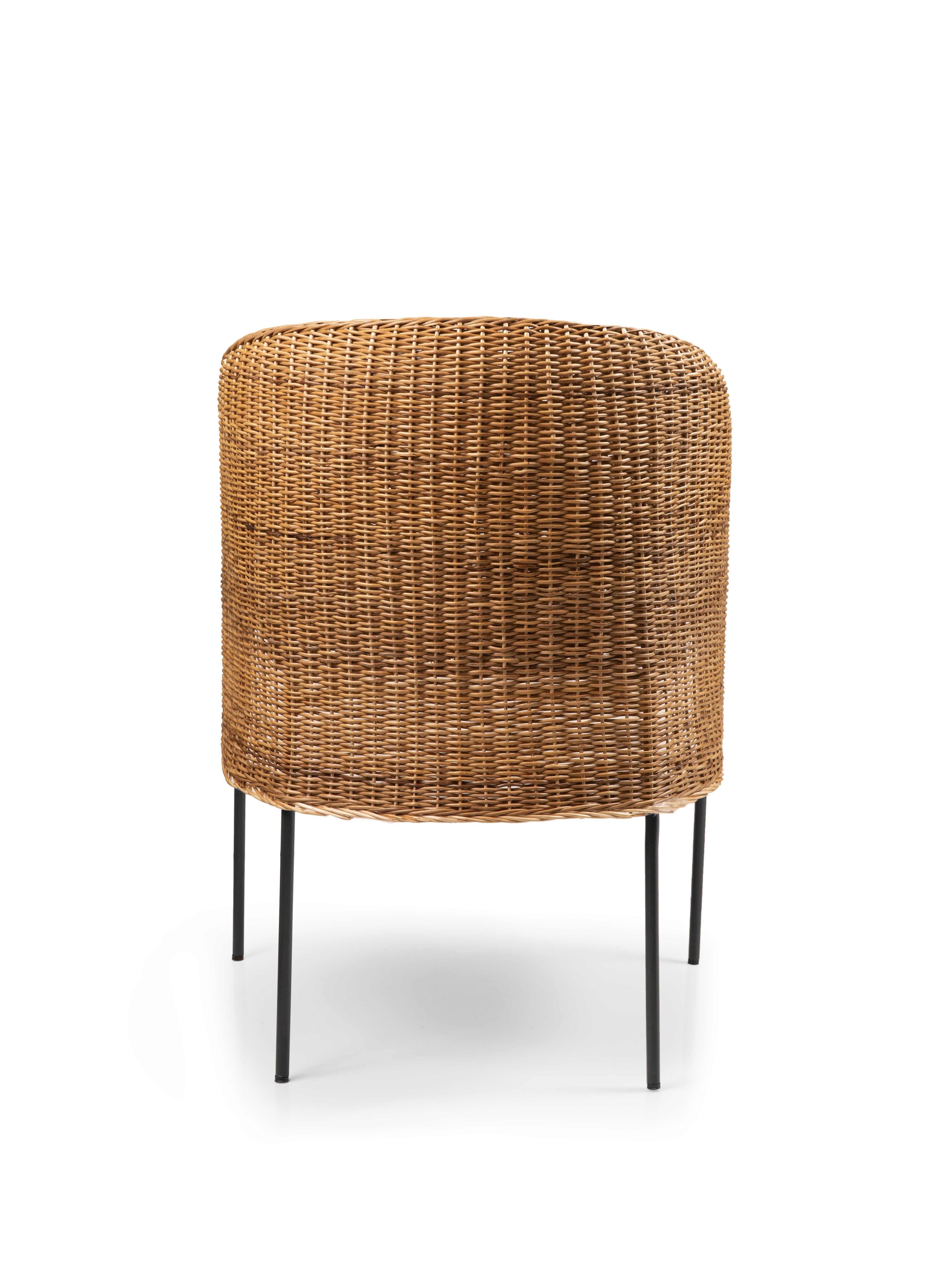 German Caribe Natural Dining Chair by Sebastian Herkner