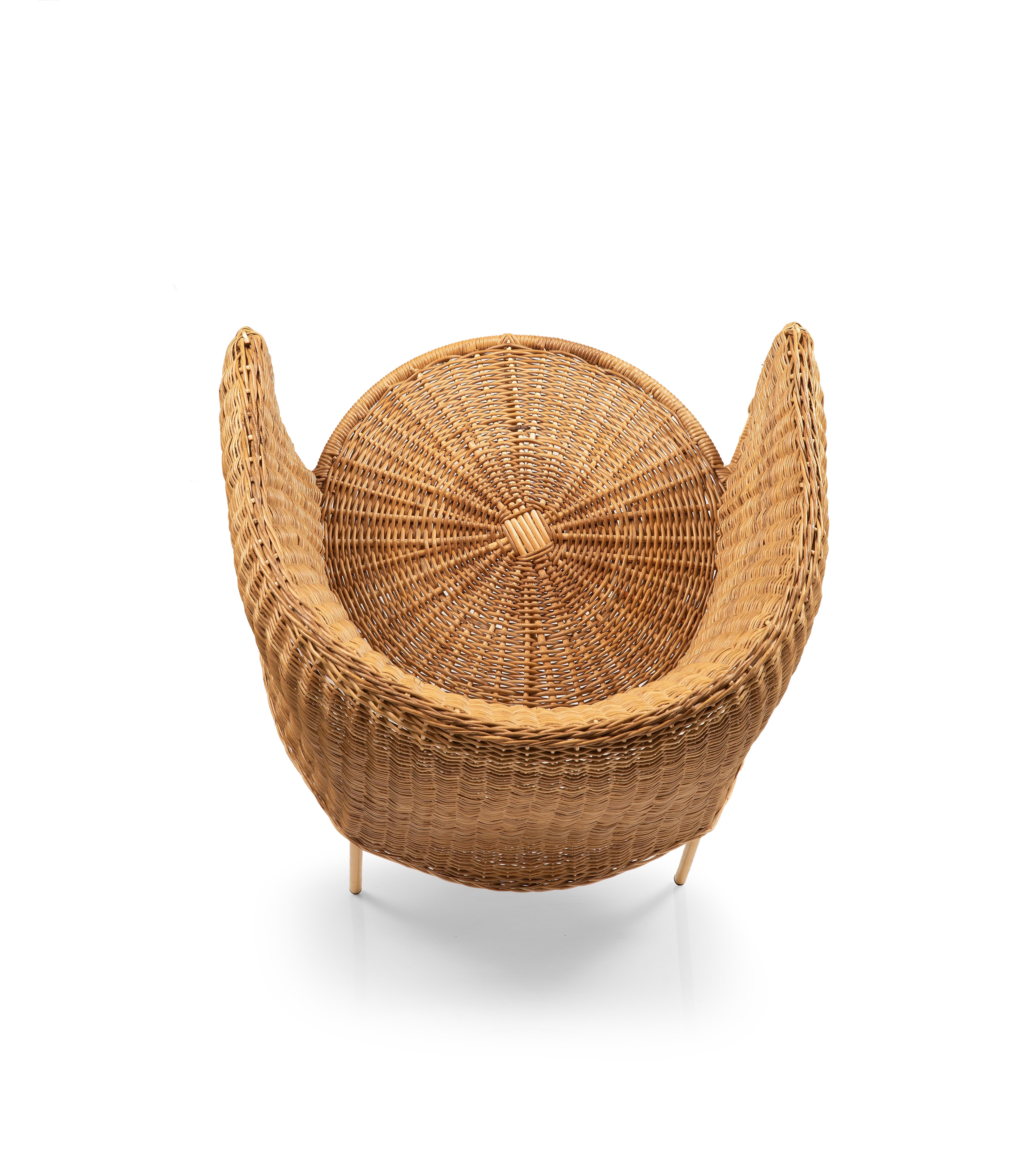 Caribe Natural Lounge Chair by Sebastian Herkner In New Condition For Sale In Geneve, CH