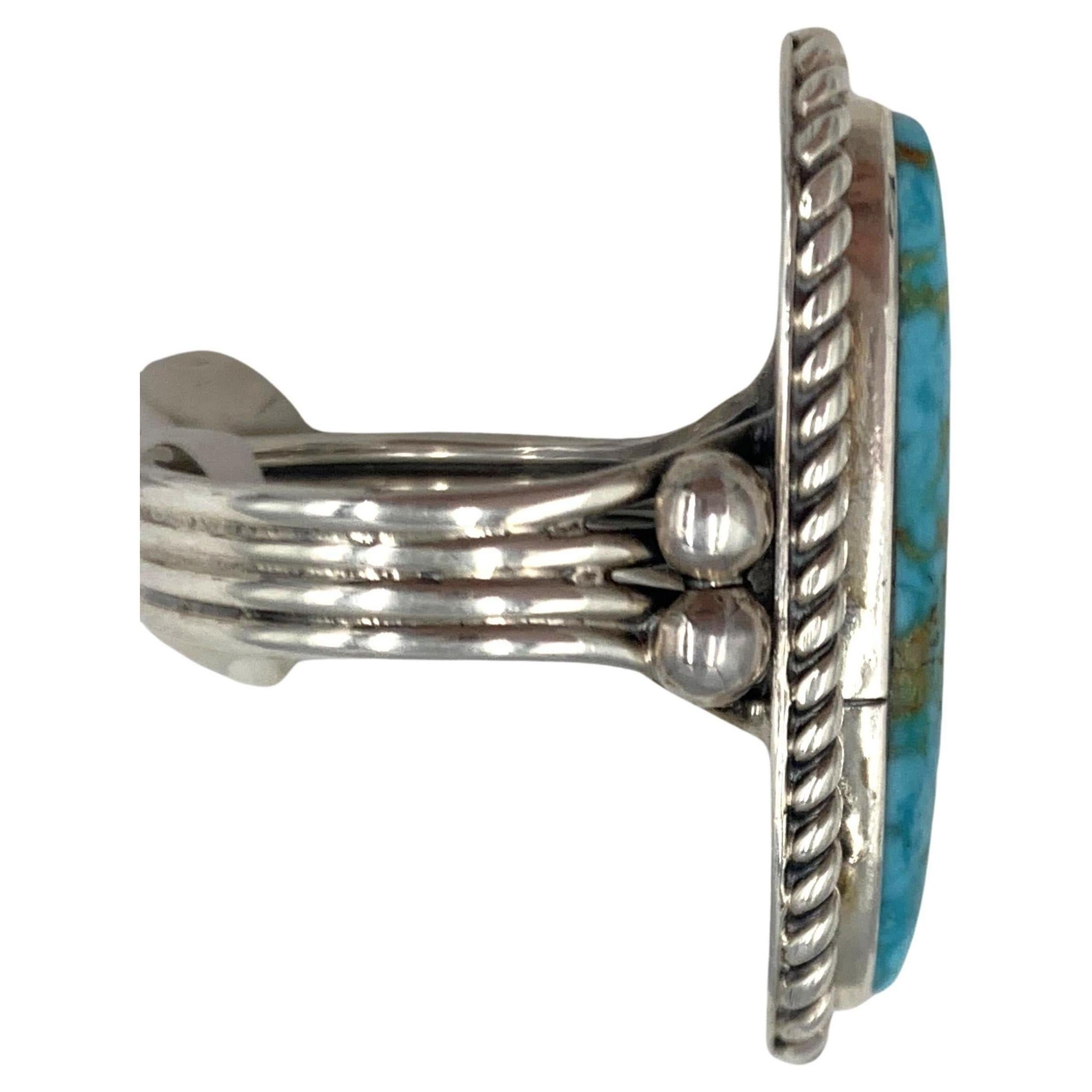 Native American Carico Lake Turquiose Ring with Sterling Silver