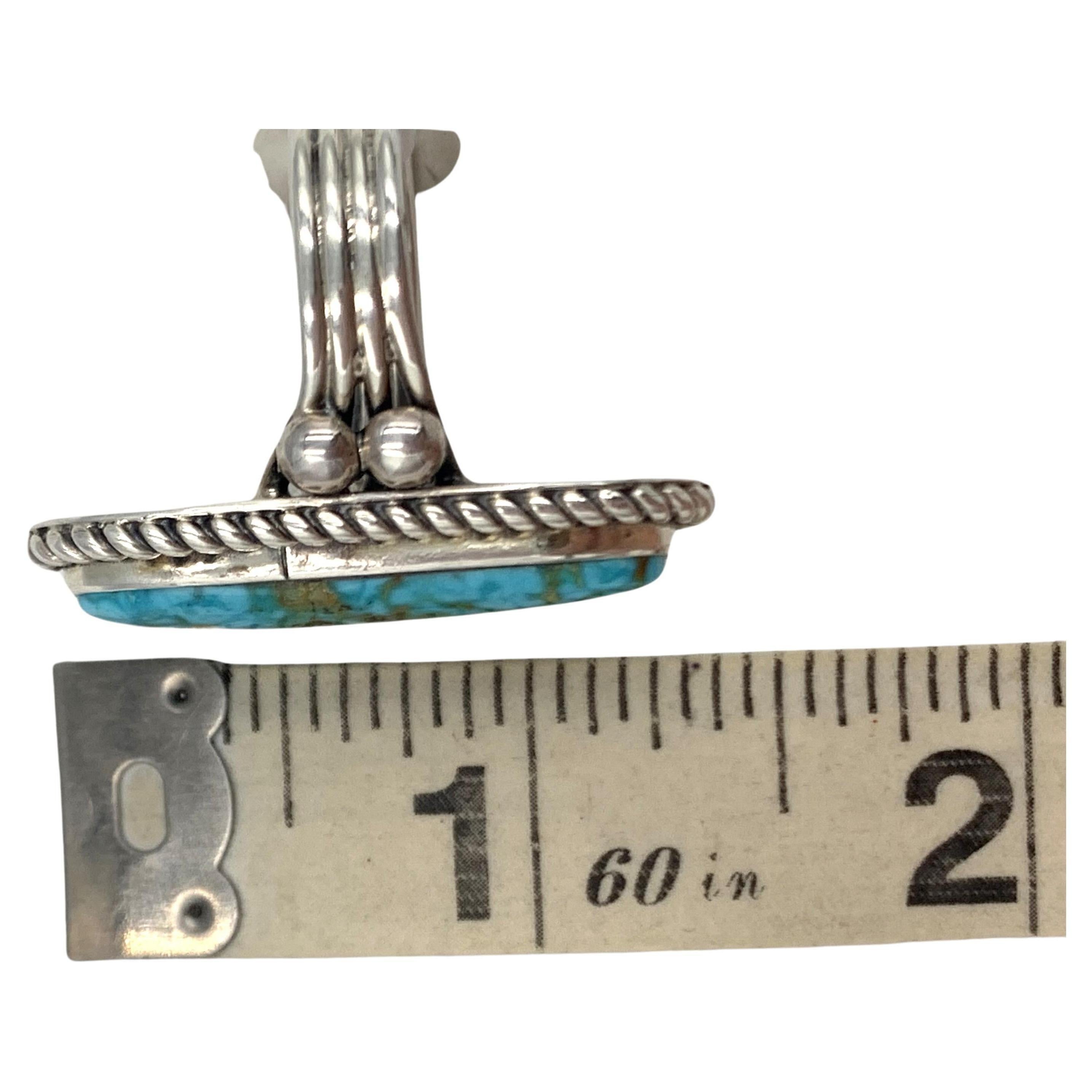 Carico Lake Turquiose Ring with Sterling Silver 2
