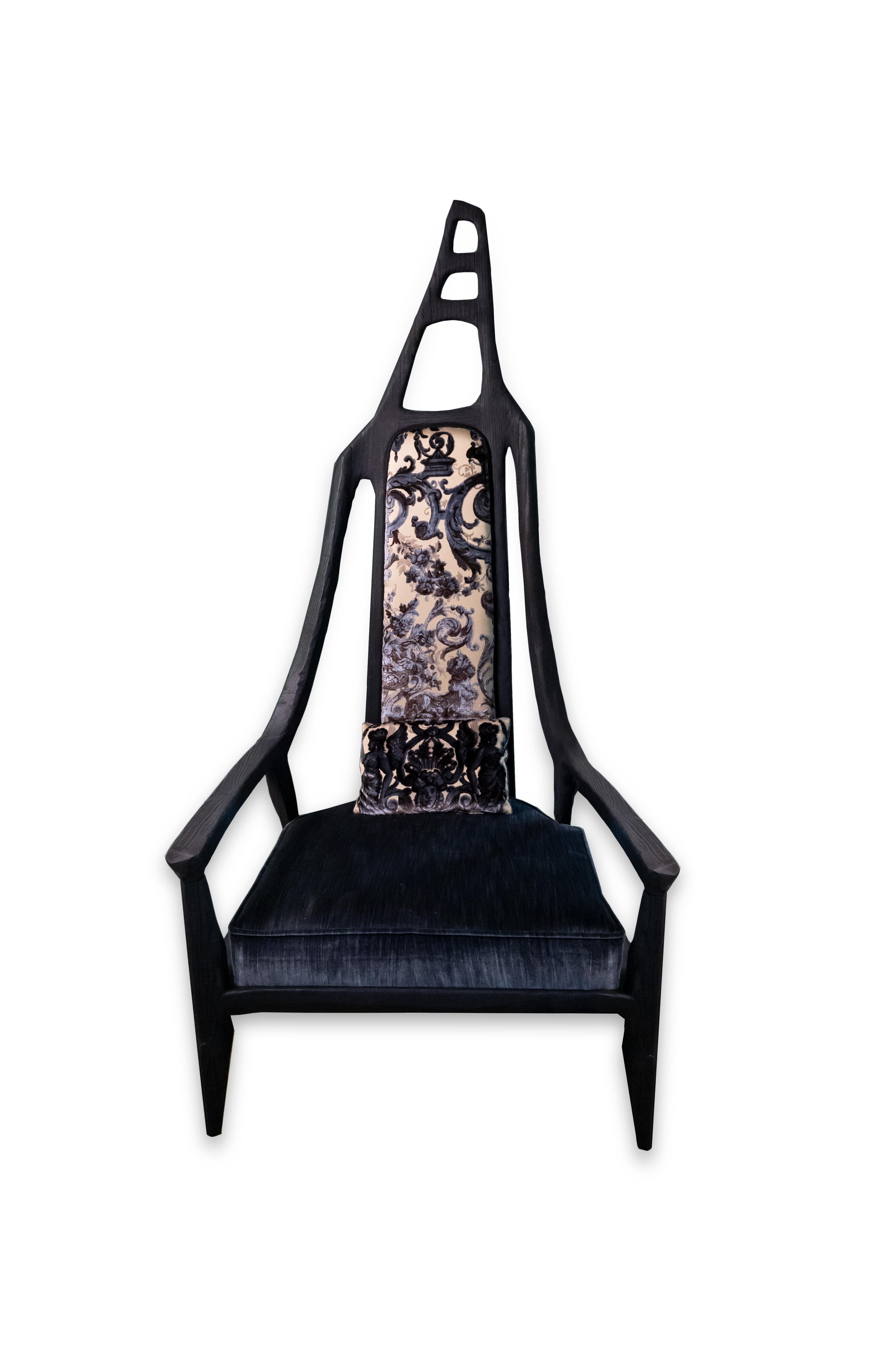 Fabric Cariega Chair by Vetralia For Sale