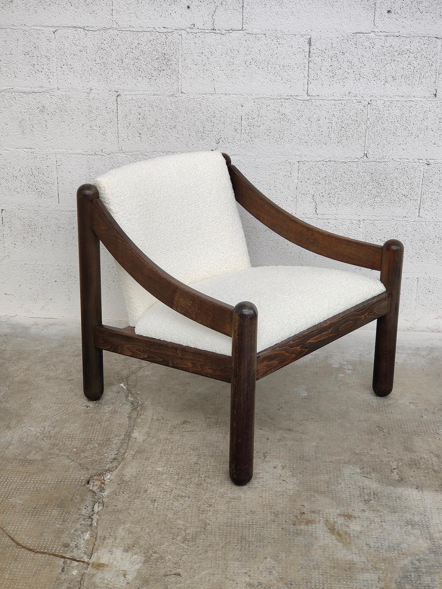 Mid-Century Modern Carimate armchair 930 by Vico Magistretti for Cassina, Italy, 1963 For Sale