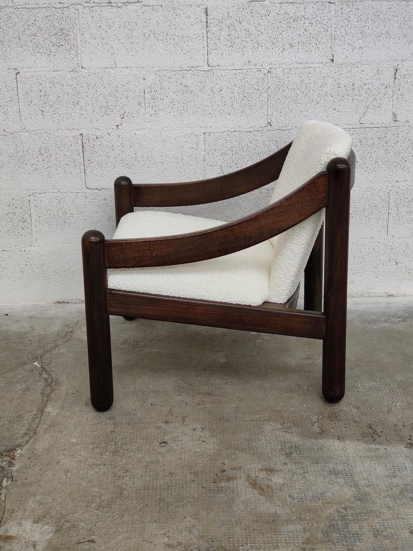 Mid-20th Century Carimate armchair 930 by Vico Magistretti for Cassina, Italy, 1963 For Sale