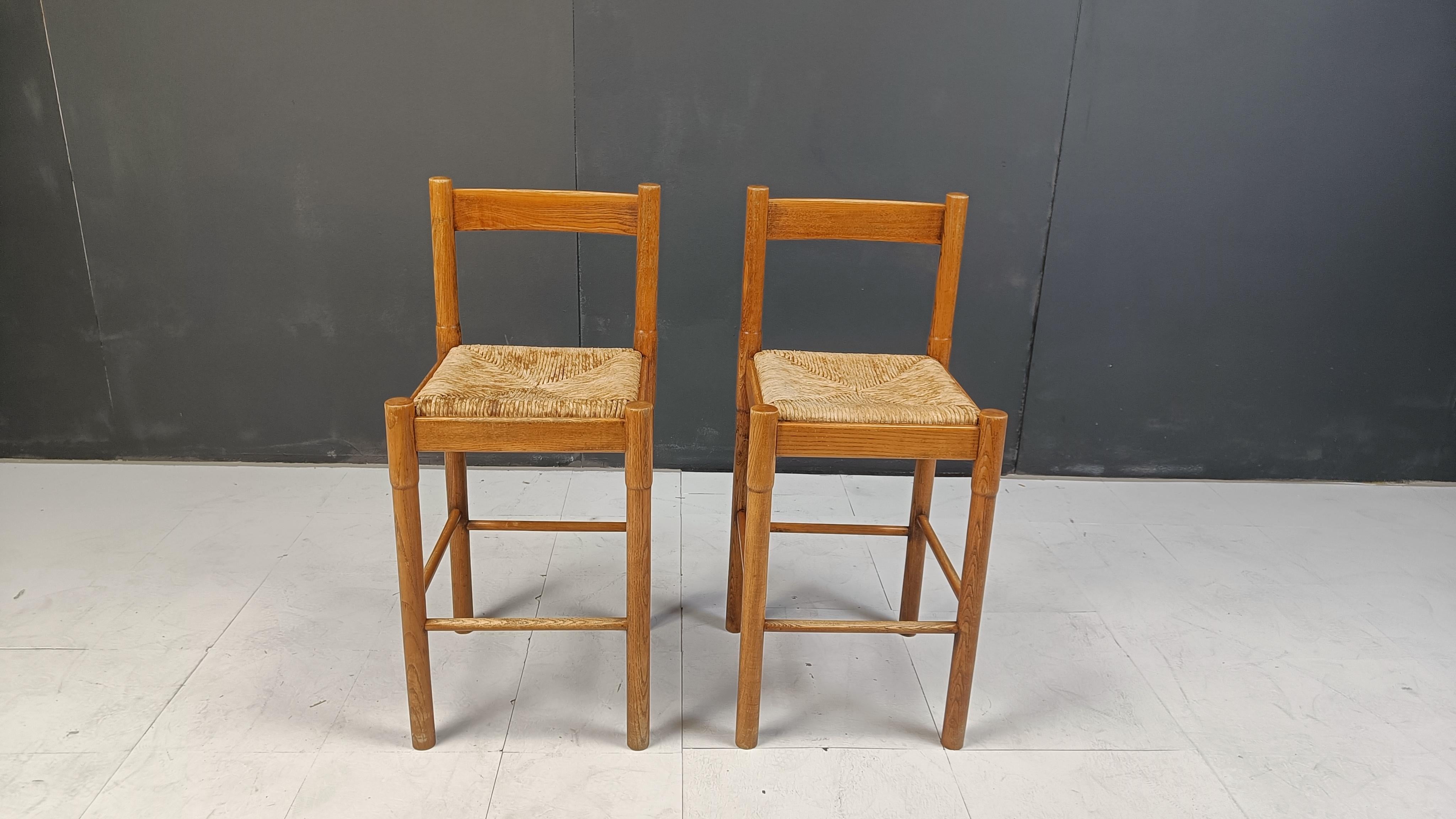 Mid-Century Modern Carimate Barstools by Vico Magistretti for Cassina, 1962