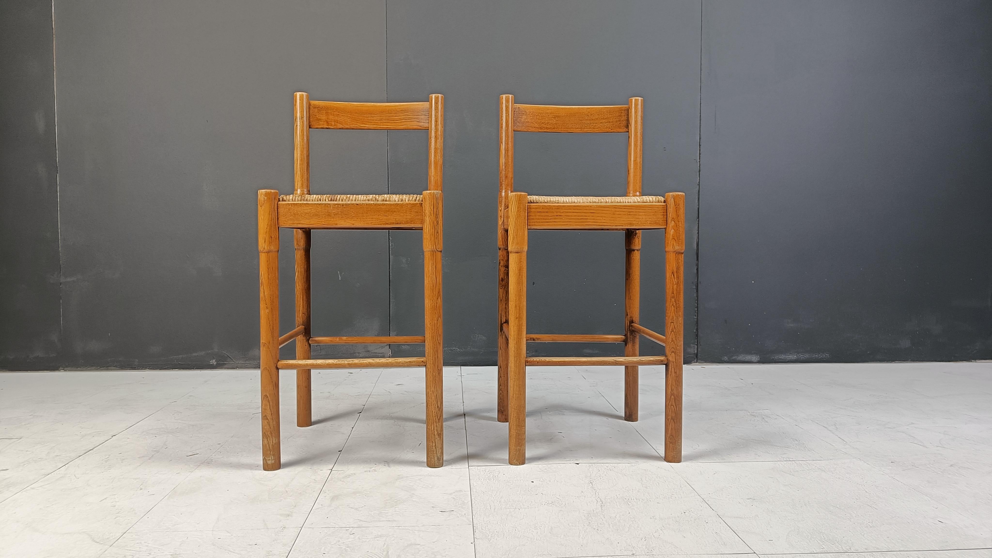 Carimate Barstools by Vico Magistretti for Cassina, 1962 In Good Condition In Leuven, Vlaams Gewest