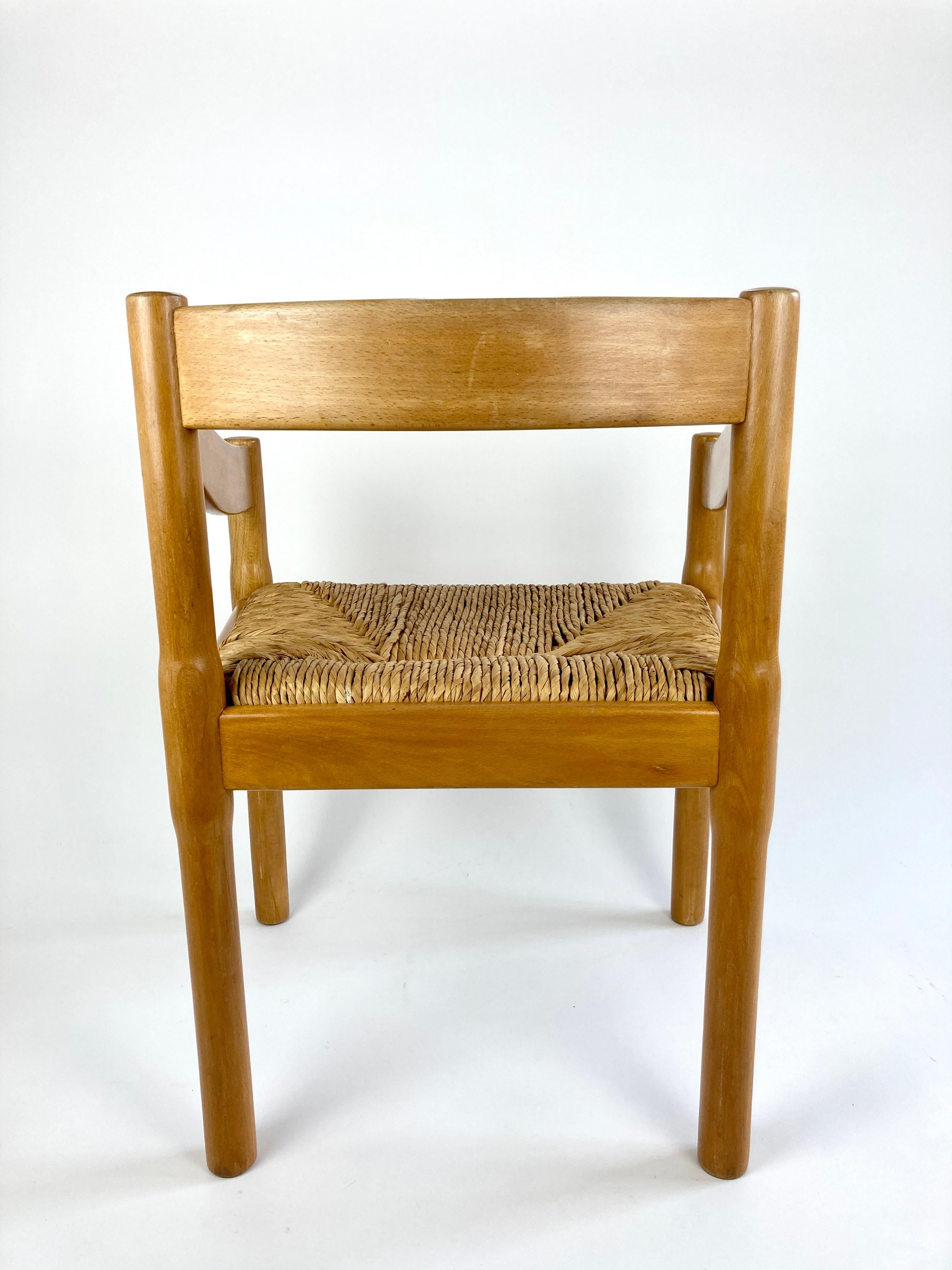 Carimate Carver Dining Chair by Vico Magistretti 7