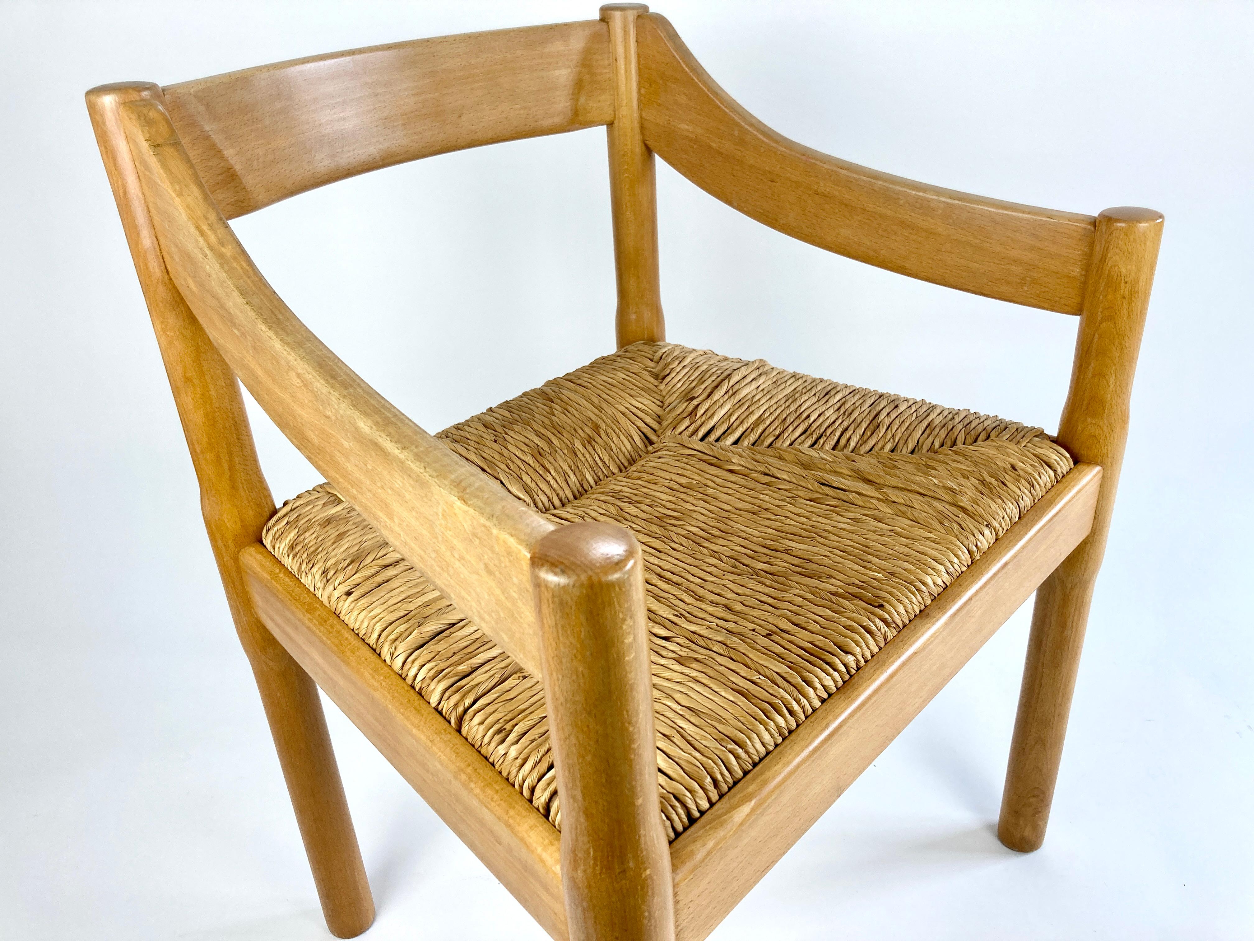 Carimate Carver Dining Chair by Vico Magistretti 9