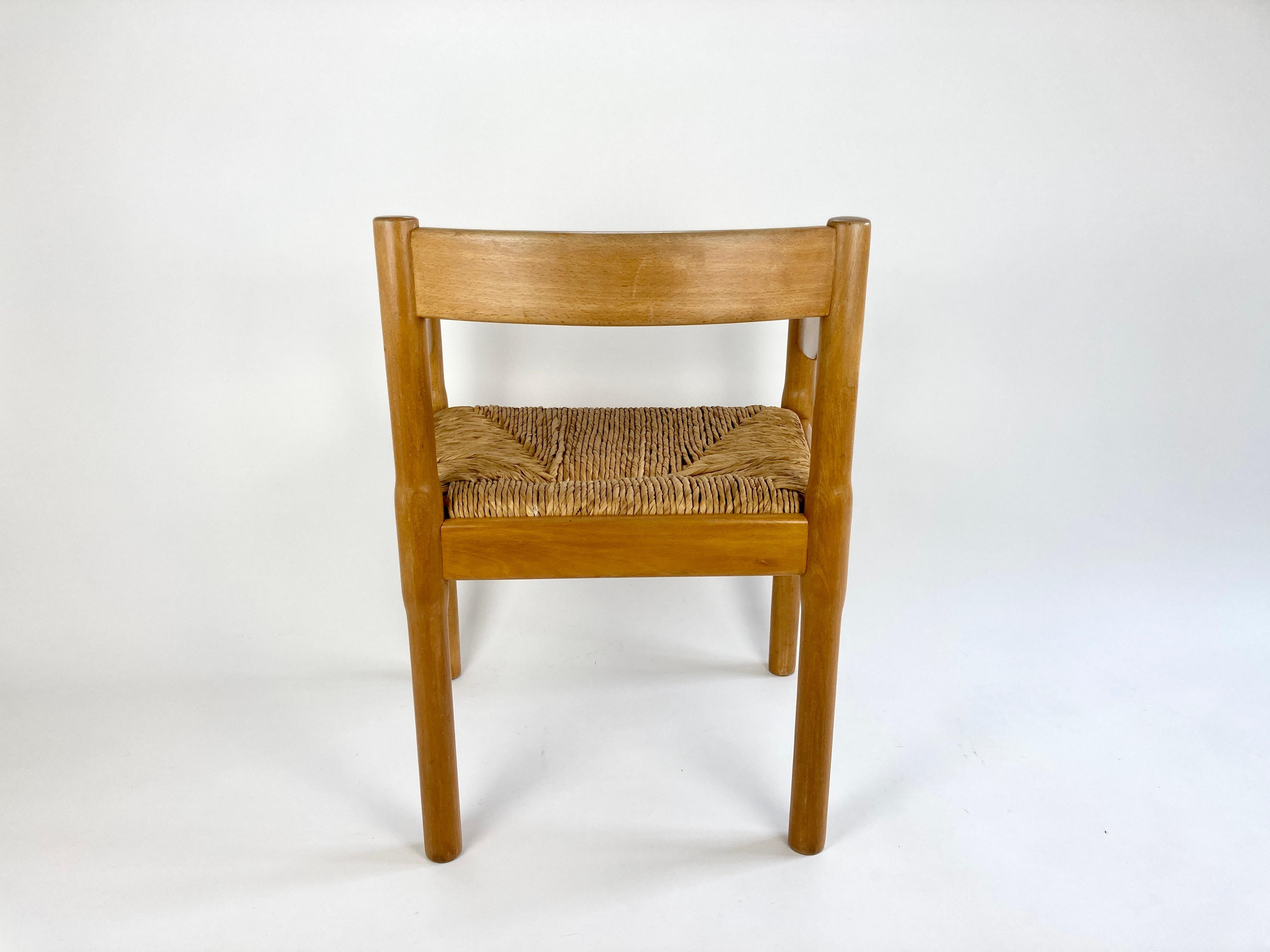 20th Century Carimate Carver Dining Chair by Vico Magistretti