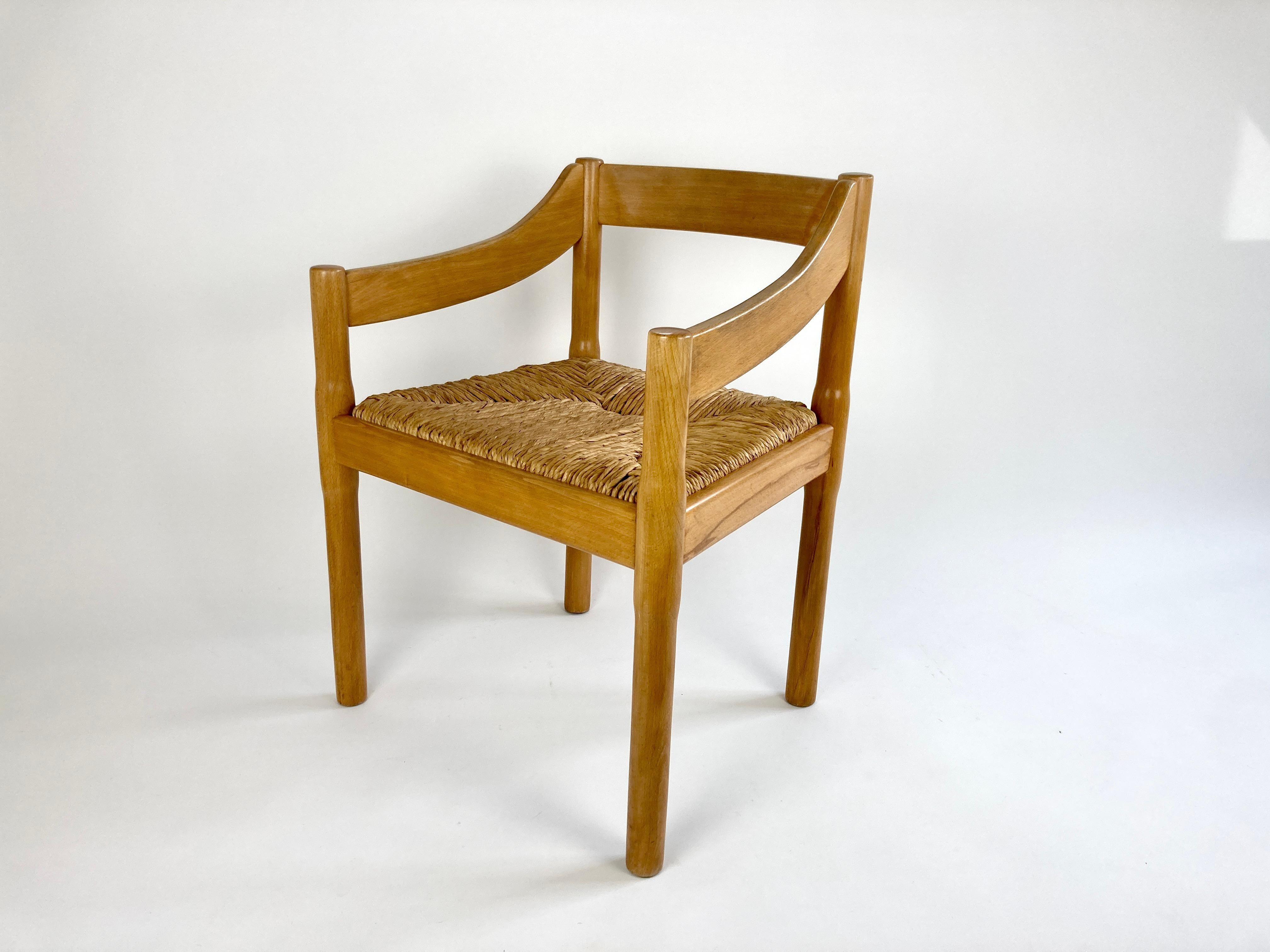 Carimate Carver Dining Chair by Vico Magistretti 1
