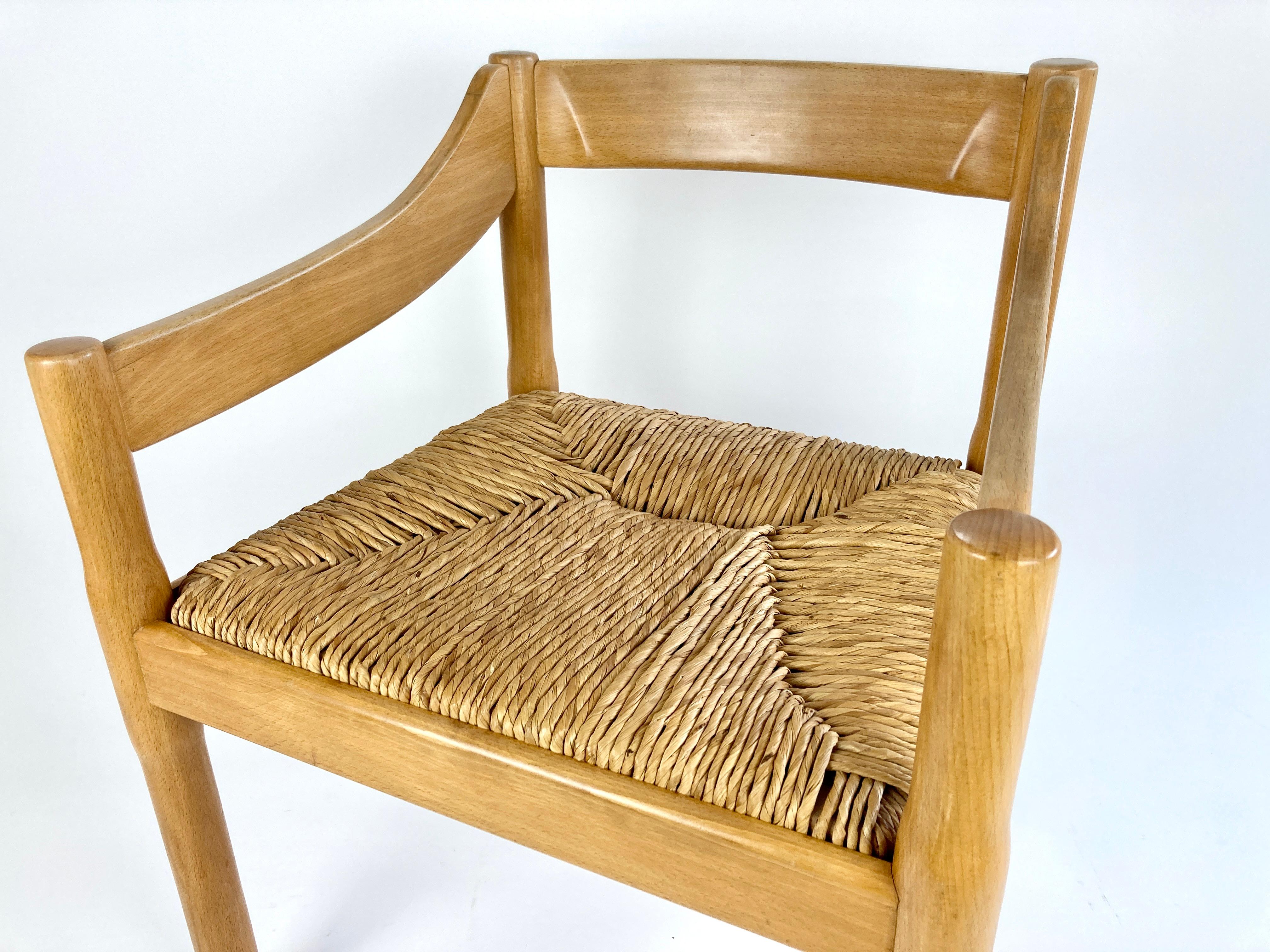 Carimate Carver Dining Chair by Vico Magistretti 3