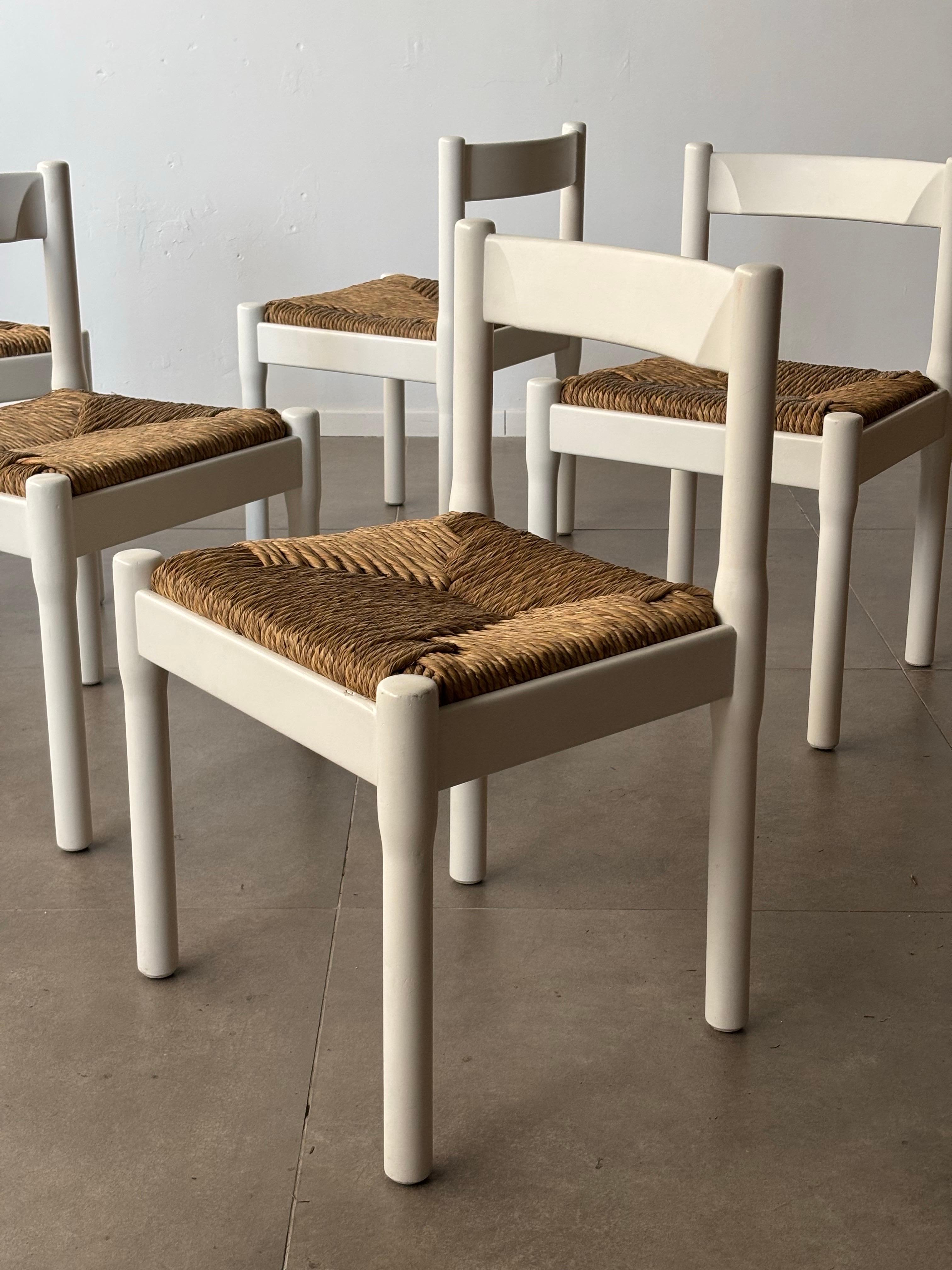 Carimate Chairs by Vico Magistretti for Cassina, 1959 Italy For Sale 1