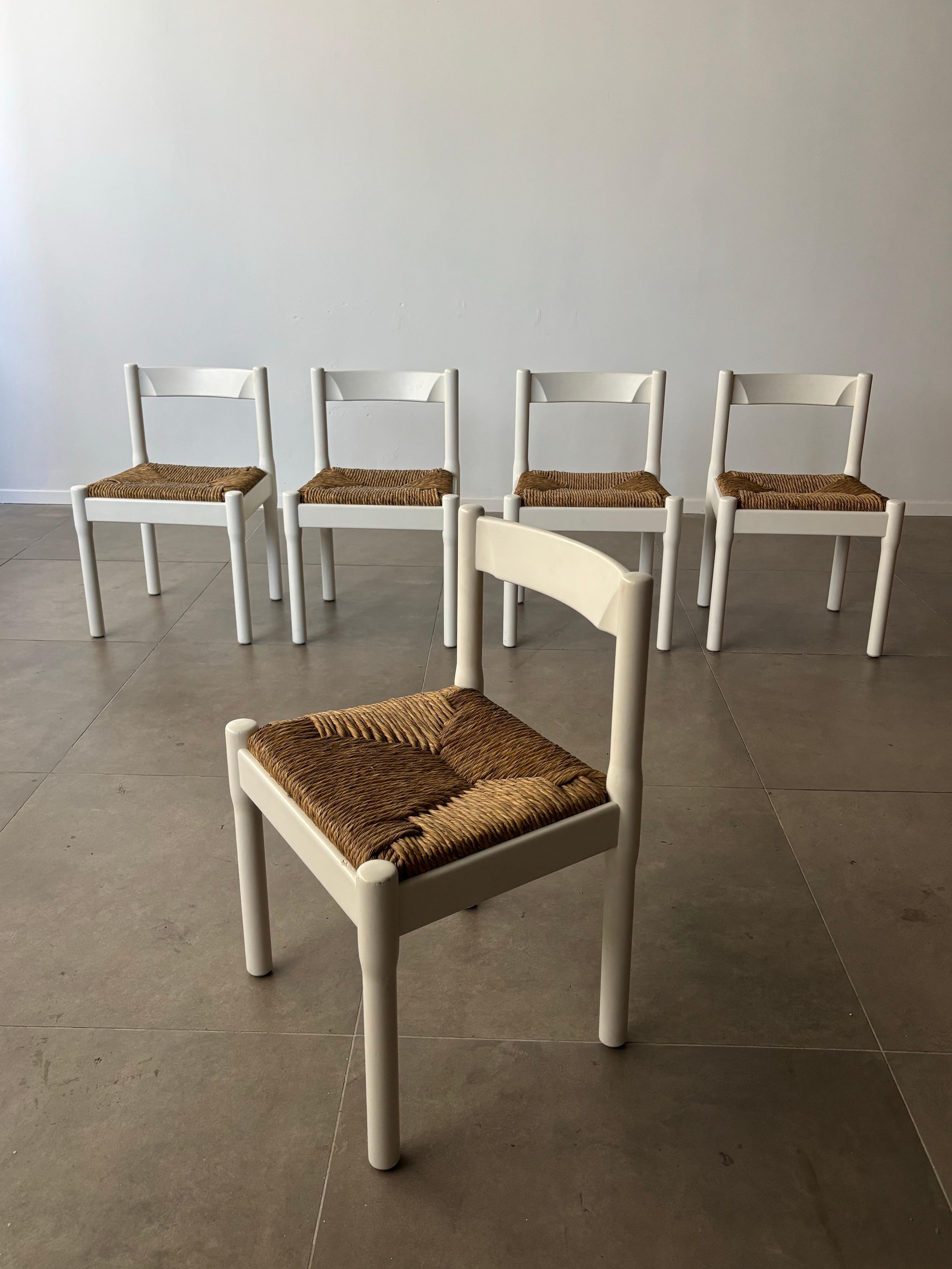 Carimate Chairs by Vico Magistretti for Cassina, 1959 Italy For Sale 2