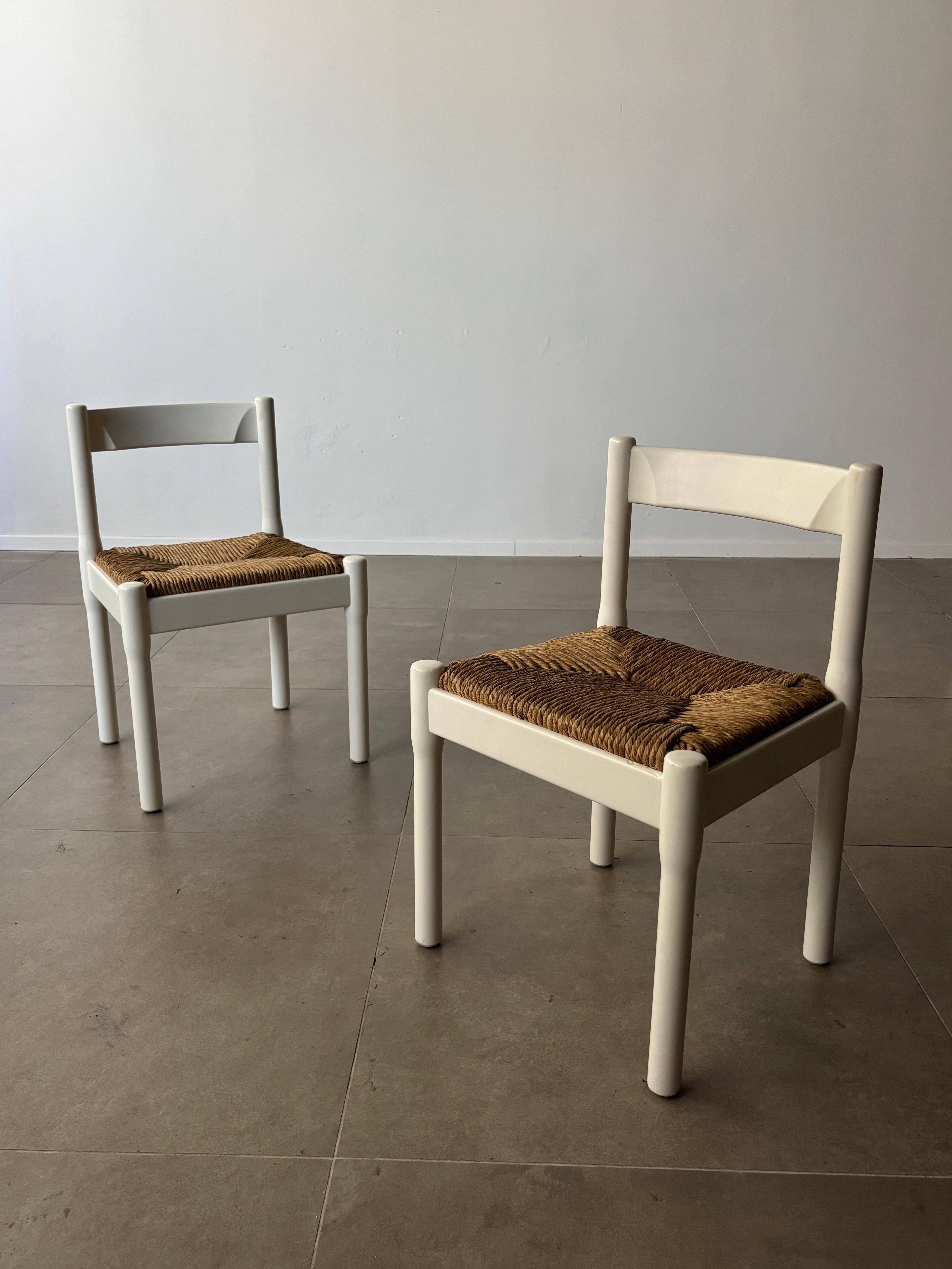 Carimate Chairs by Vico Magistretti for Cassina, 1959 Italy For Sale 3