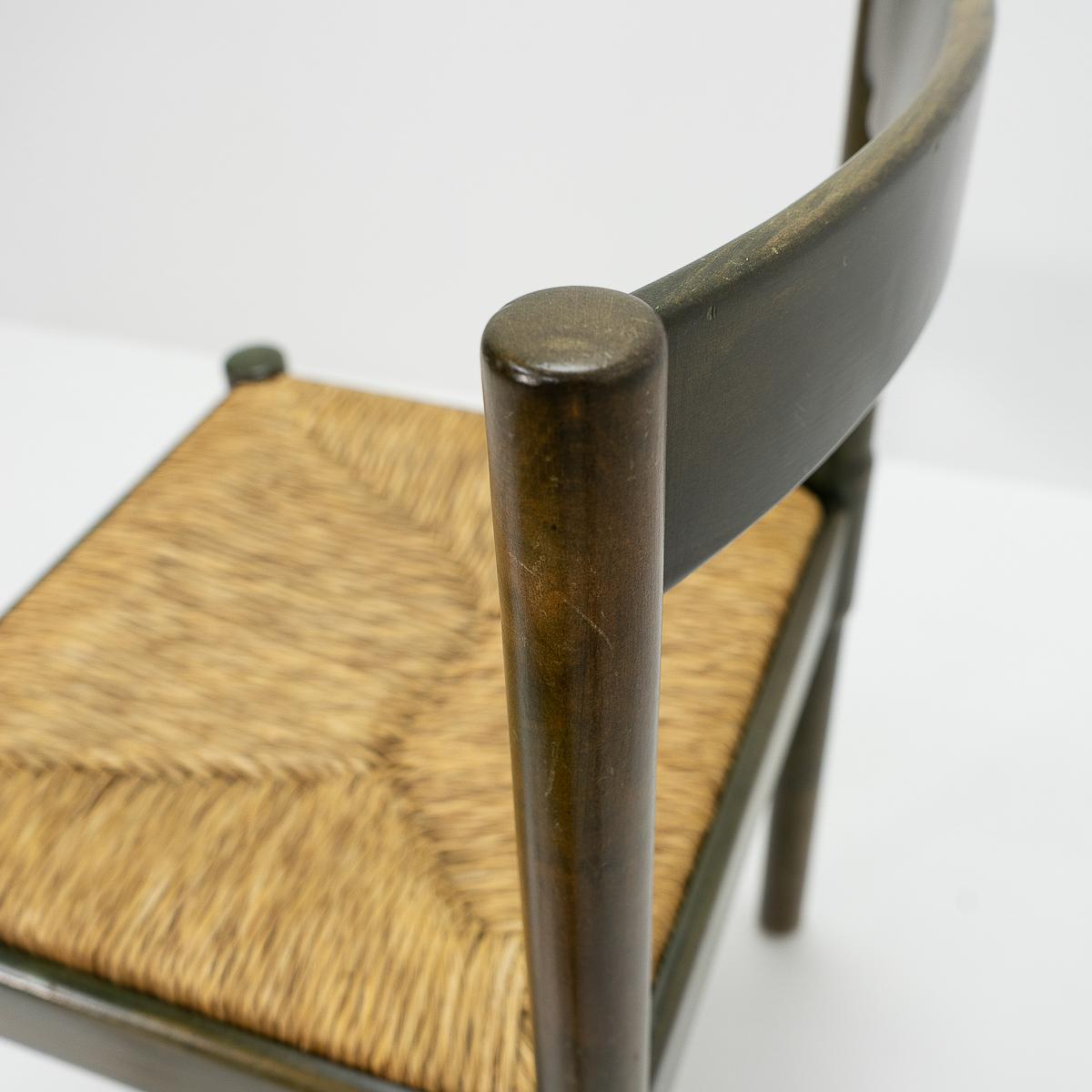 Rush Carimate Chairs by Vico Magistretti, 1960s