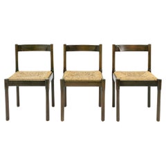 Carimate Chairs by Vico Magistretti, Set of Three, 1960s