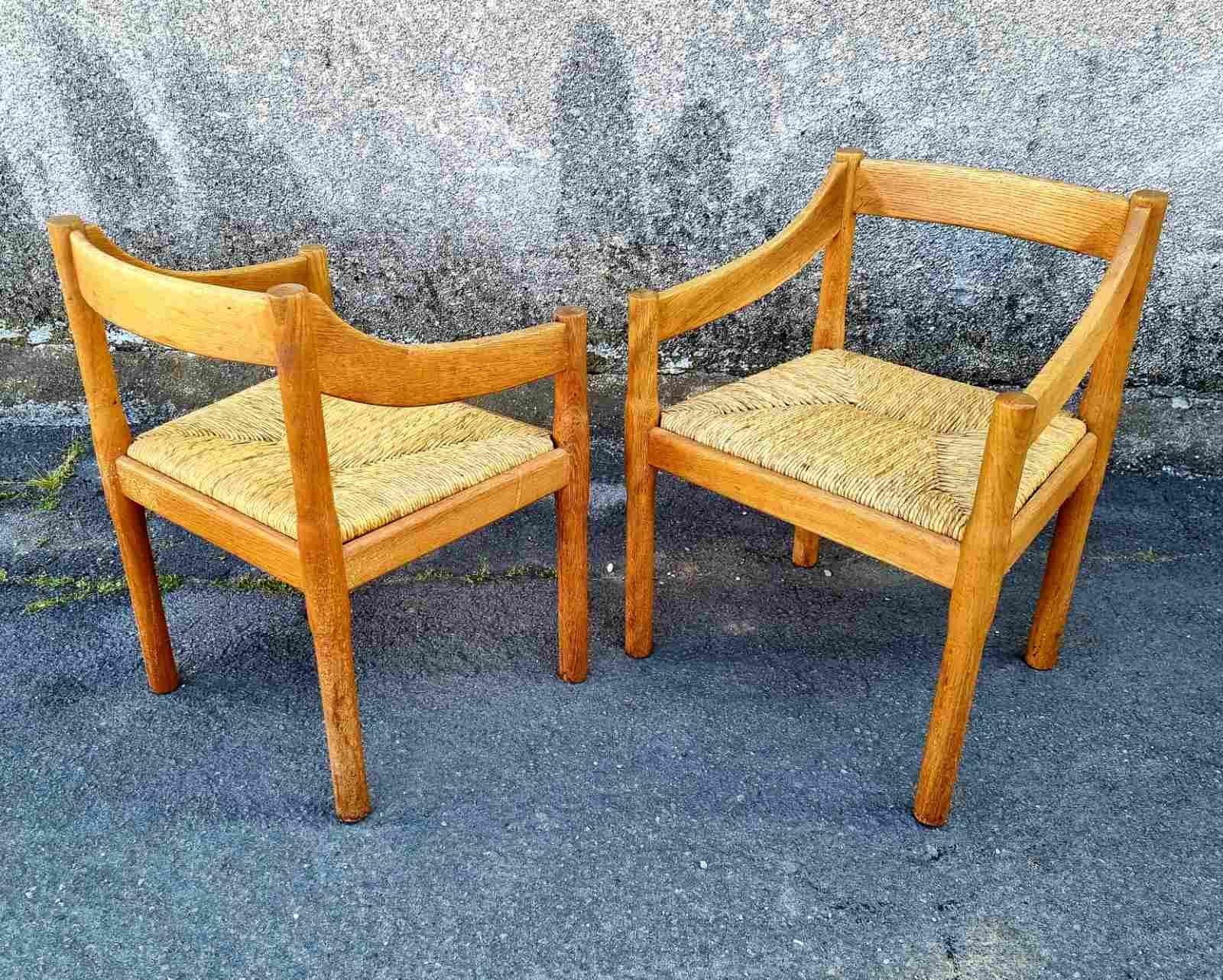 Carimate Chairs, Design by Vico Magistretti, Cassina Italy 60s For Sale 5