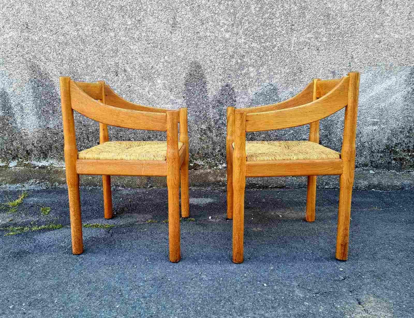 Carimate Chairs, Design by Vico Magistretti, Cassina Italy 60s For Sale 7