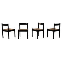 Carimate Dining Chairs by Vico Magistretti for Cassina, 1960s, set of four