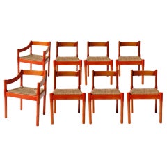 Vintage Carimate Dining Chairs by Vico Magistretti for Habitat/Conran, Set of Eight