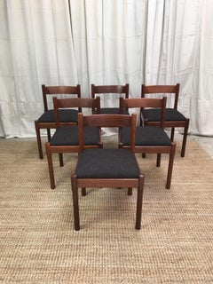 6 Carimate Chairs Magistretti , Copies by CATT Furniture, 1967 In Jarrah Timber