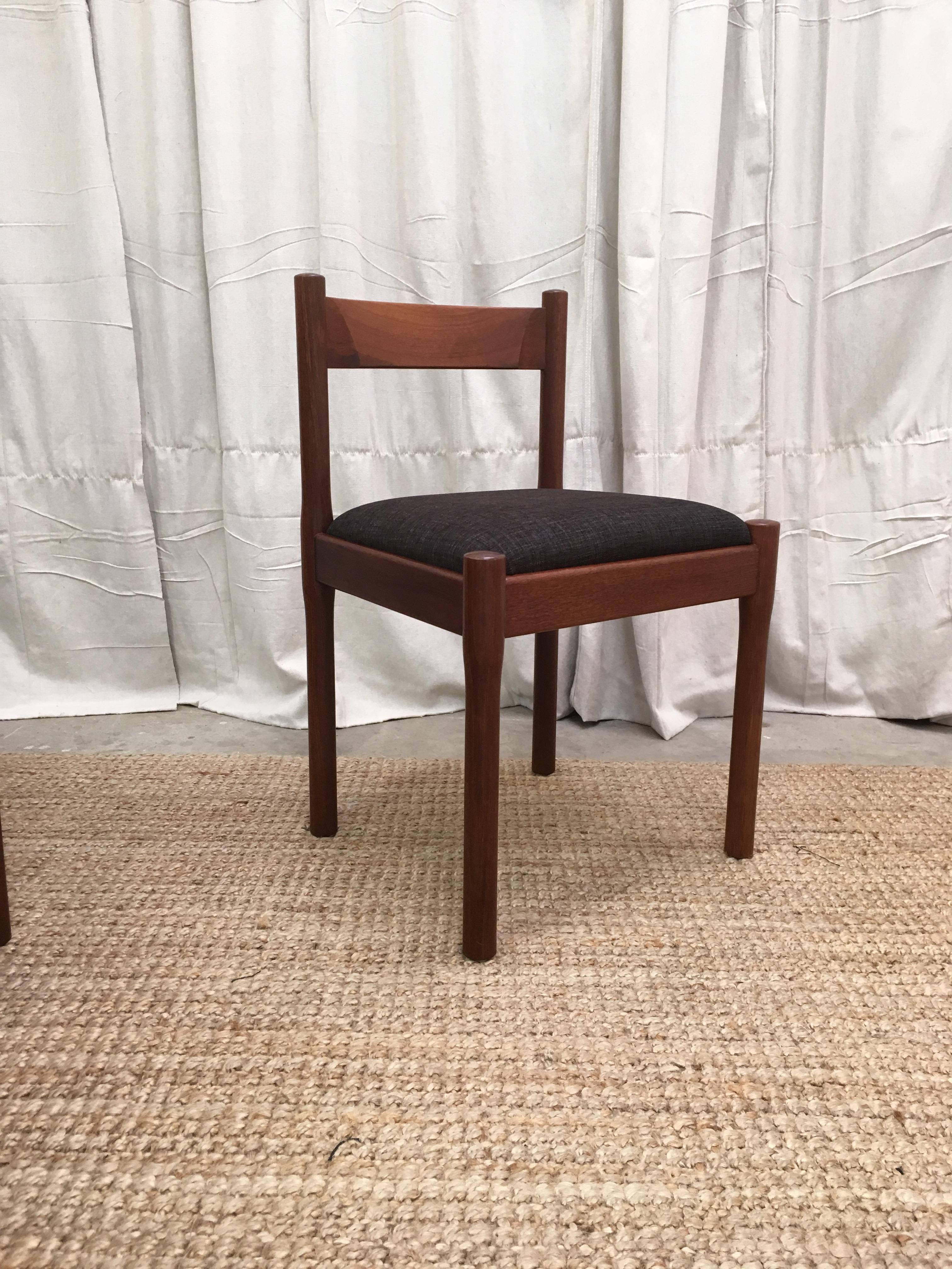 Mid-Century Modern 6 Carimate Chairs Magistretti , Copies by CATT Furniture, 1967 In Jarrah Timber