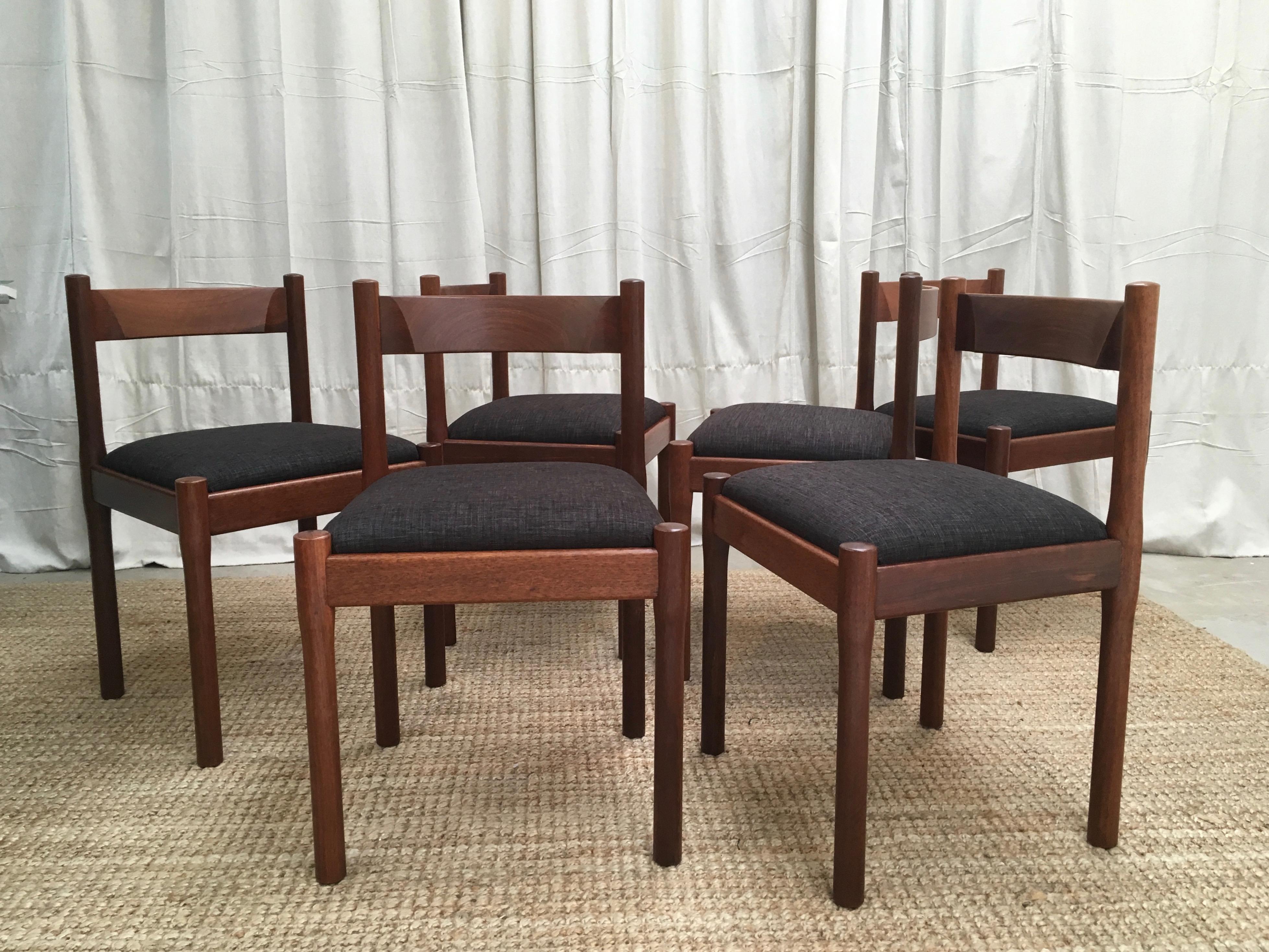 Mid-20th Century 6 Carimate Chairs Magistretti , Copies by CATT Furniture, 1967 In Jarrah Timber