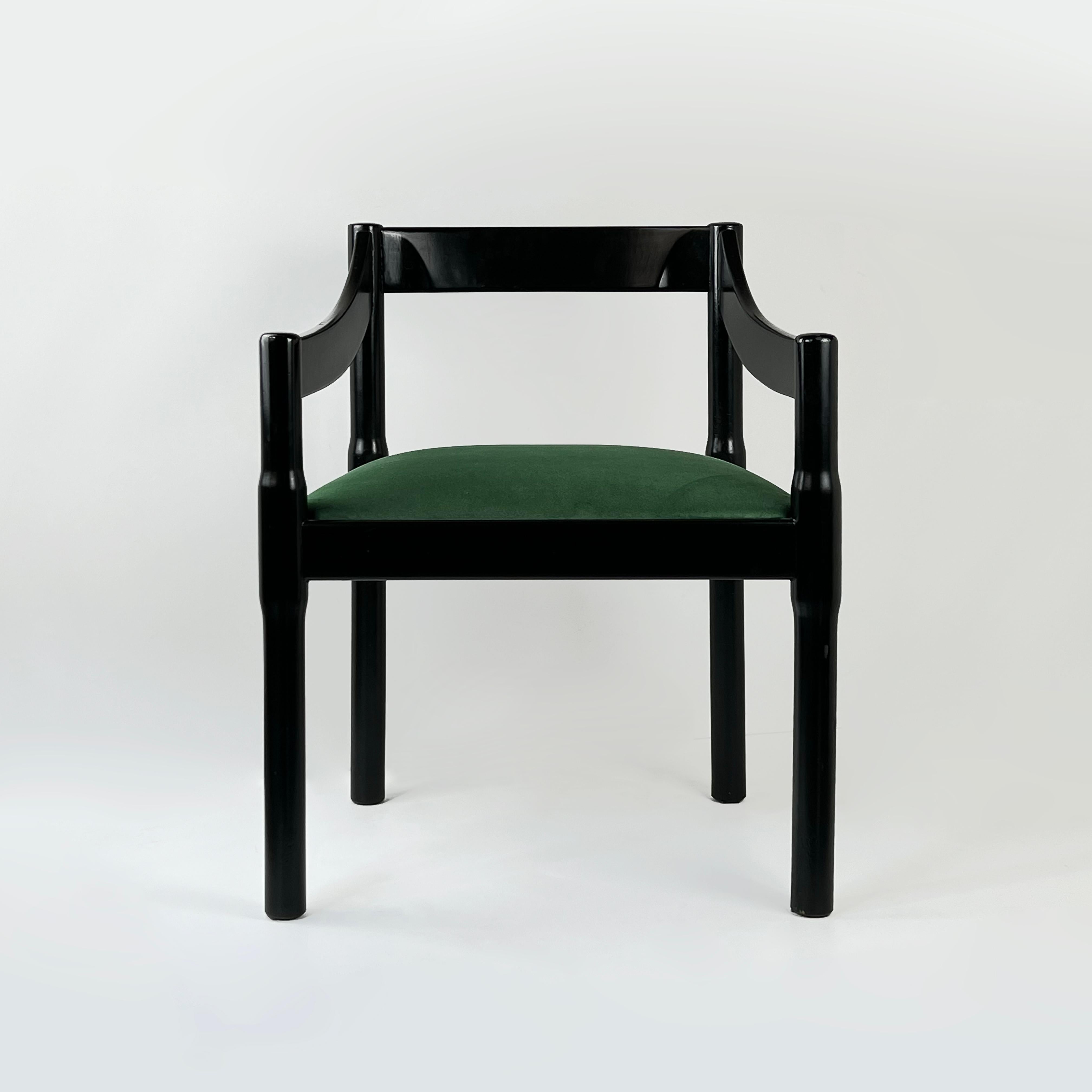 20th Century 1st Edition Carimate Armchair Designed by Vico Magistretti for Comi (Artemide) For Sale