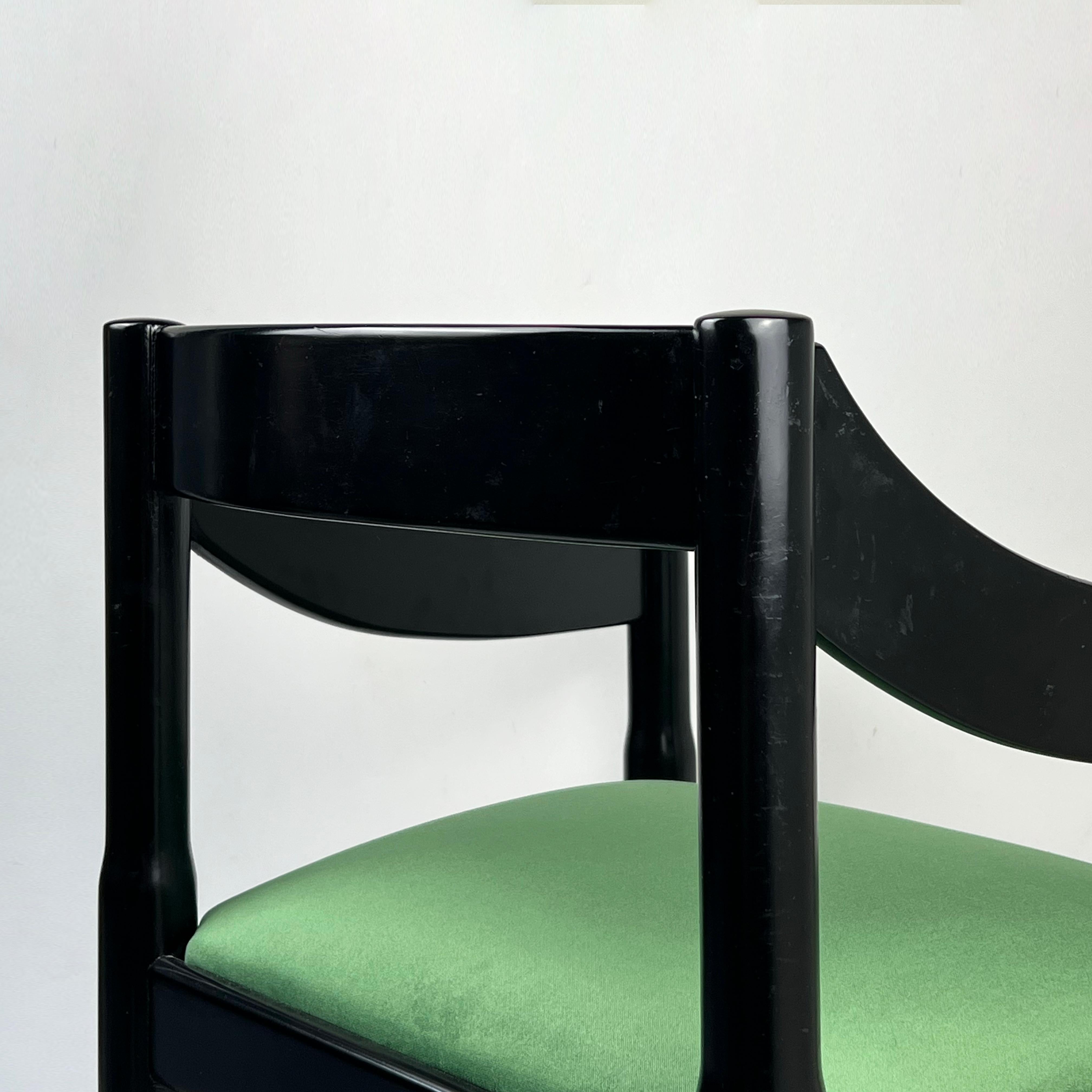 1st Edition Carimate Armchair Designed by Vico Magistretti for Comi (Artemide) For Sale 1