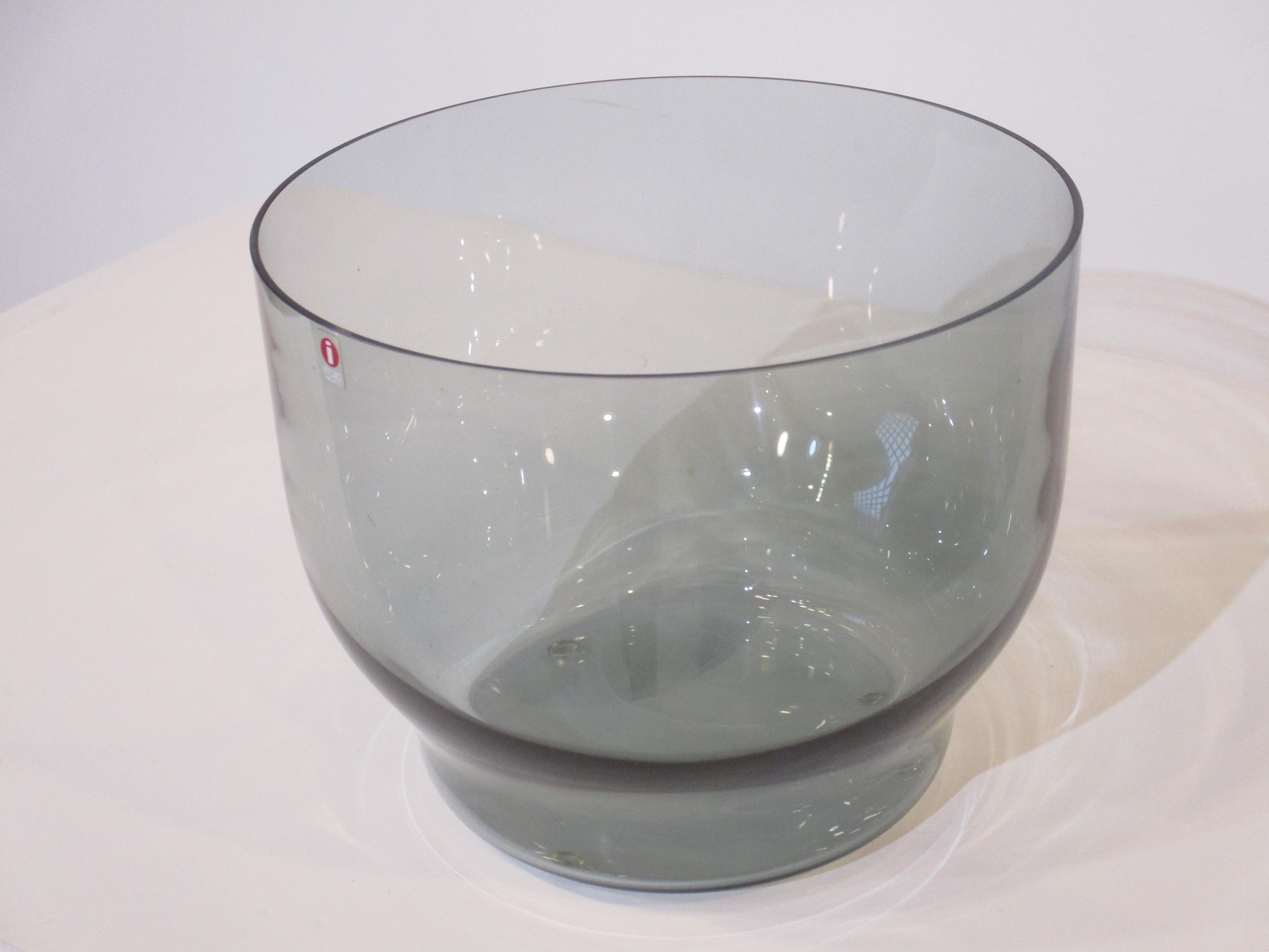 Mid-Century Modern Carina Seth Andersson Decorative Glass Bowl for Iittala Finland