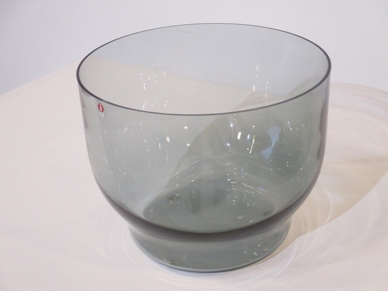 Mid-Century Modern Carina Seth Andersson Decorative Glass Bowl for Iittala Finland For Sale
