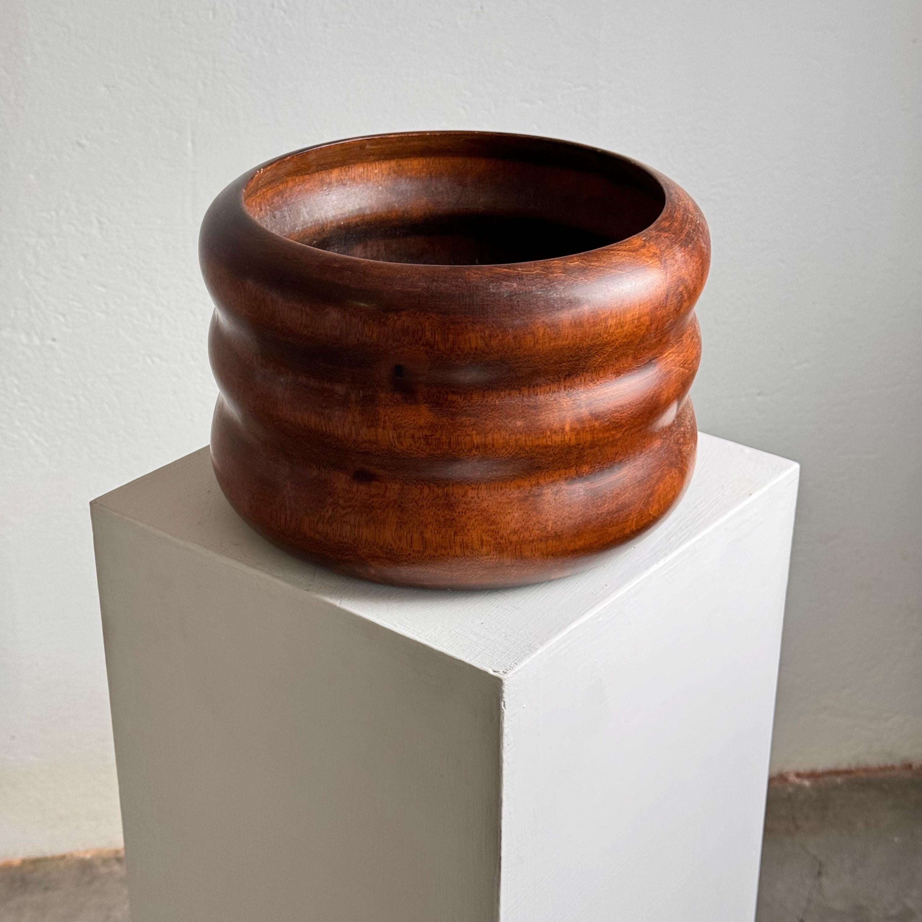 Mid-Century Modern Carine Tontini Palmwood Vase, 