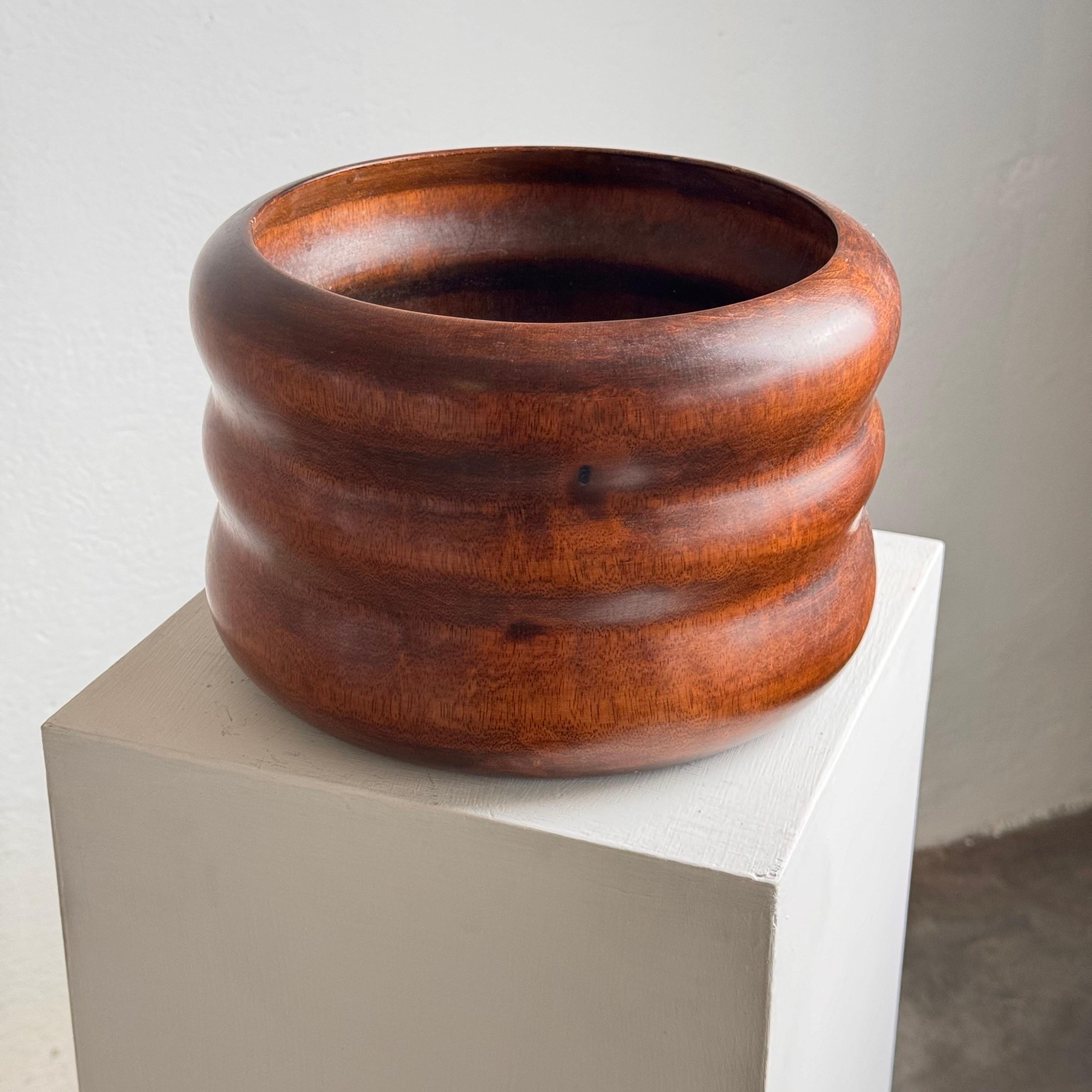 French Carine Tontini Palmwood Vase, 
