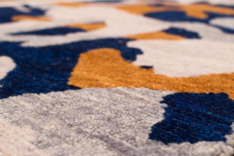 Carini Contemporary Camo Wool Rug For Sale at 1stDibs