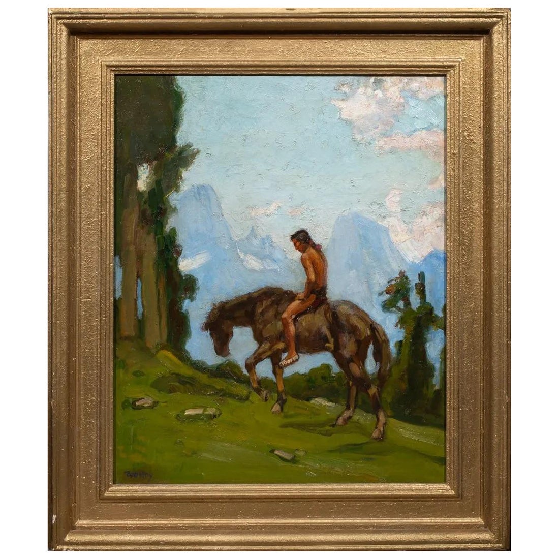 Cario Wostry, Gemälde Öl auf Leinwand