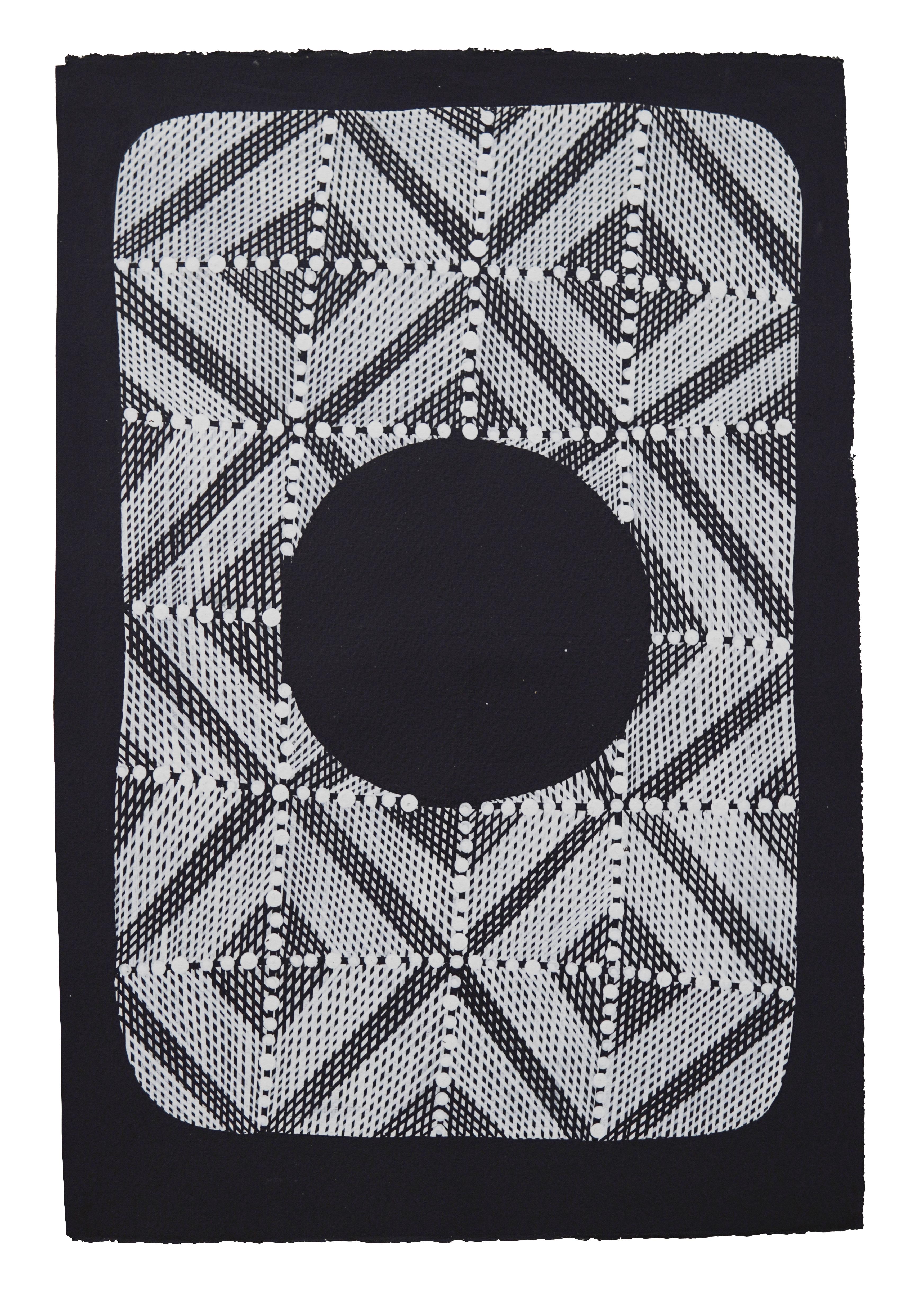 Carissa Gurwalwal Abstract Painting – Wak Wak (Krähe) III