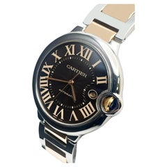 Cariter Ballon Bleu 42mm 3001 W6920032 Schokoladen-Zifferblatt 18K Roségold Edelstahl