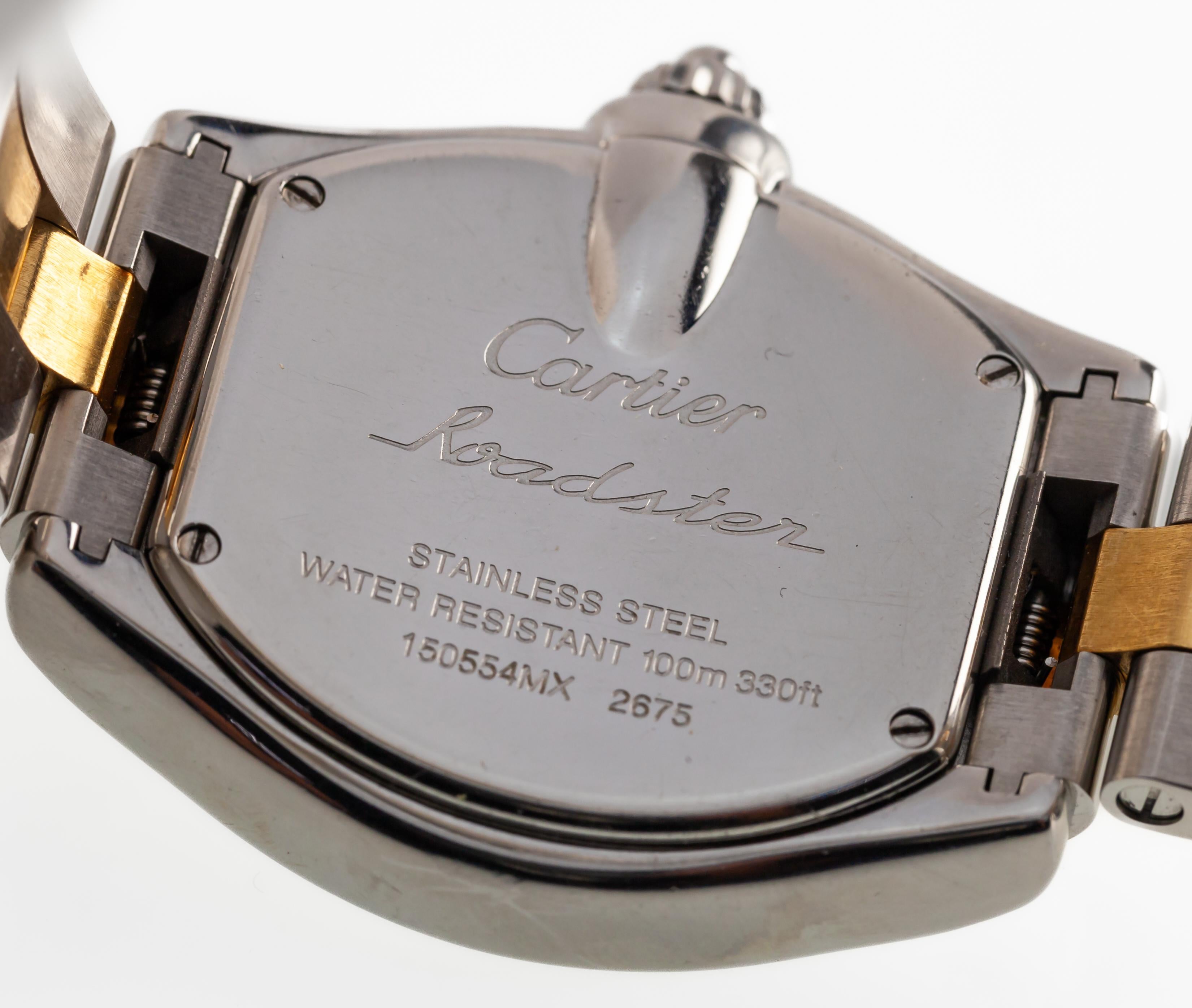 Reloj de cuarzo Cariter Roadster bicolor para señora, oro de 18 quilates + acero inoxidable 2675 2
