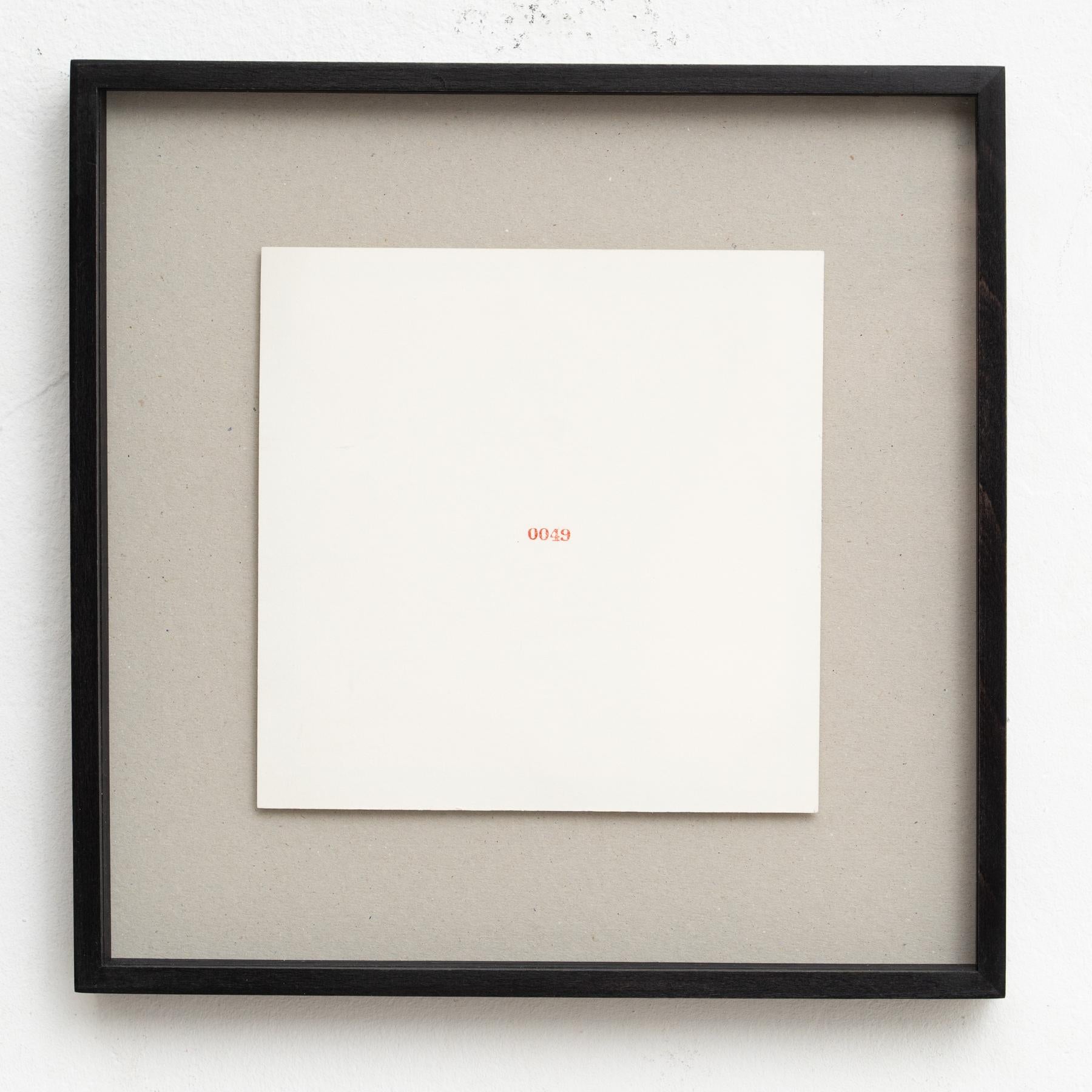 Carl Andre Obra de Arte de Edición Limitada - Sin título (Portafolio de sellos de caucho, 1976) Moderno de mediados de siglo en venta
