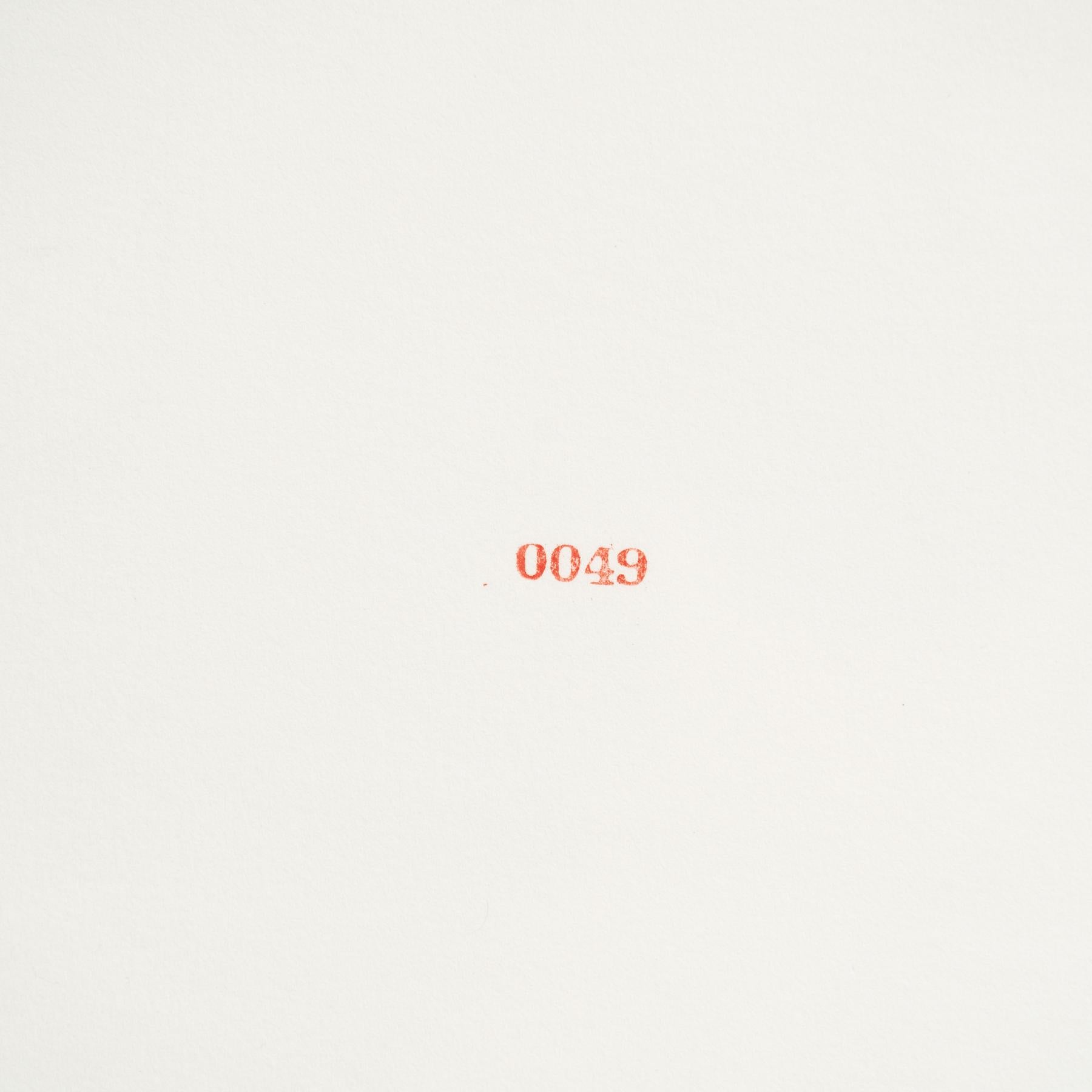 Carl Andre Obra de Arte de Edición Limitada - Sin título (Portafolio de sellos de caucho, 1976) Estadounidense en venta
