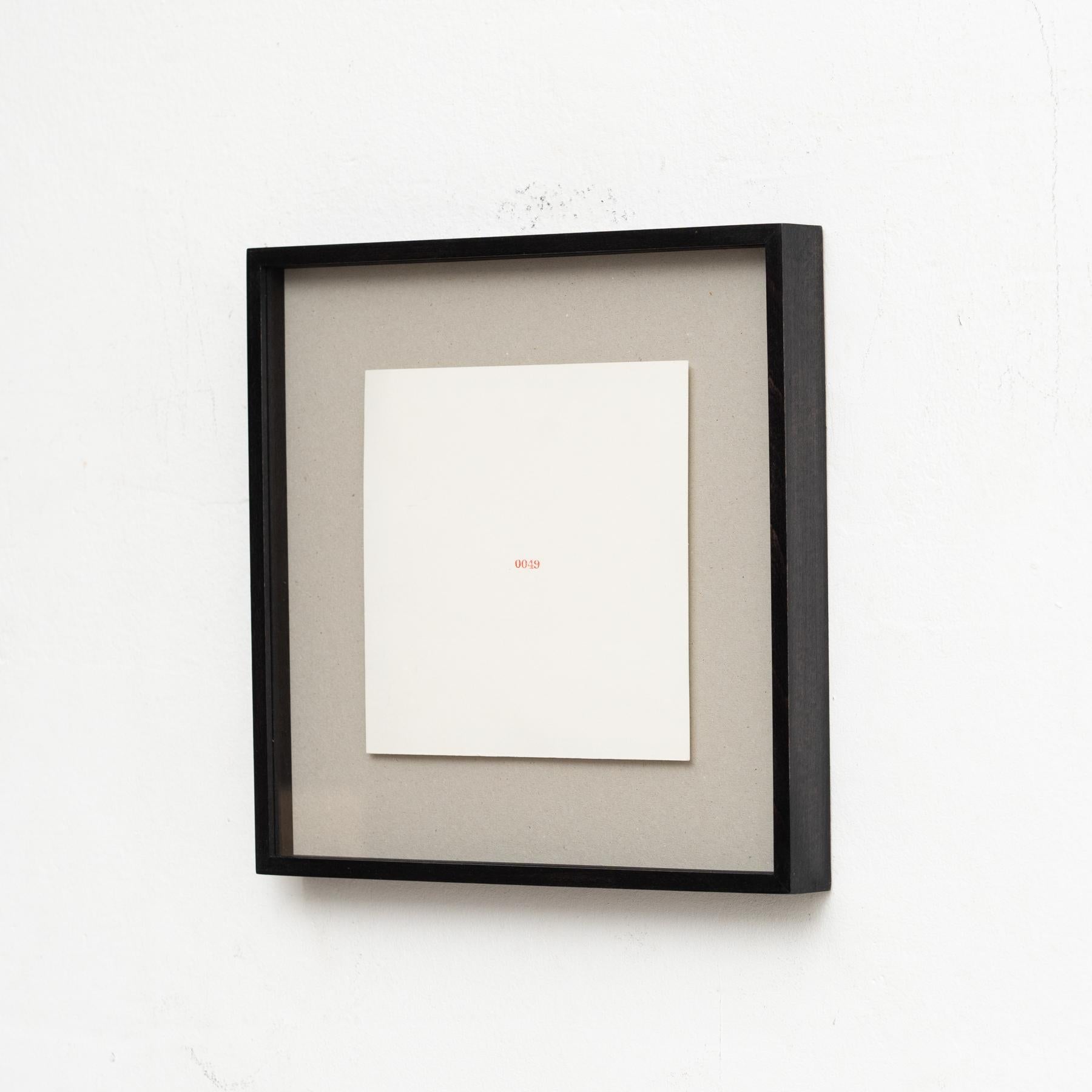 Carl Andre Obra de Arte de Edición Limitada - Sin título (Portafolio de sellos de caucho, 1976) en venta 1