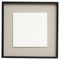 Carl Andre Obra de Arte de Edición Limitada - Sin título (Portafolio de sellos de caucho, 1976)