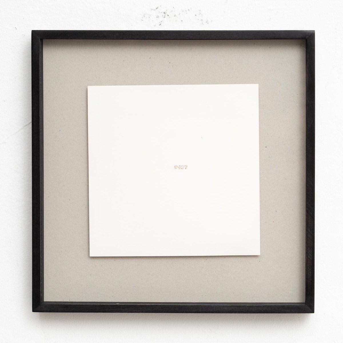 Carl Andre “Untitled”, 1976 — Rubber Stamp Portfolio, Minimalist Art For Sale 3