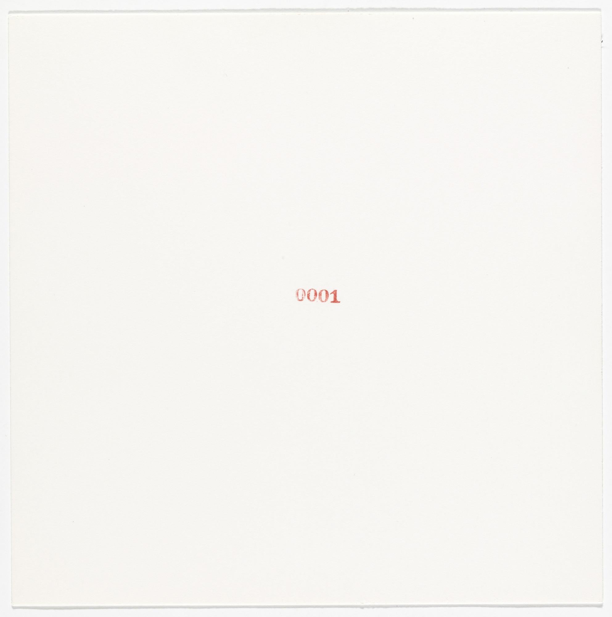 Composition, Rubber Stamp Portfolio, Carl Andre For Sale 3