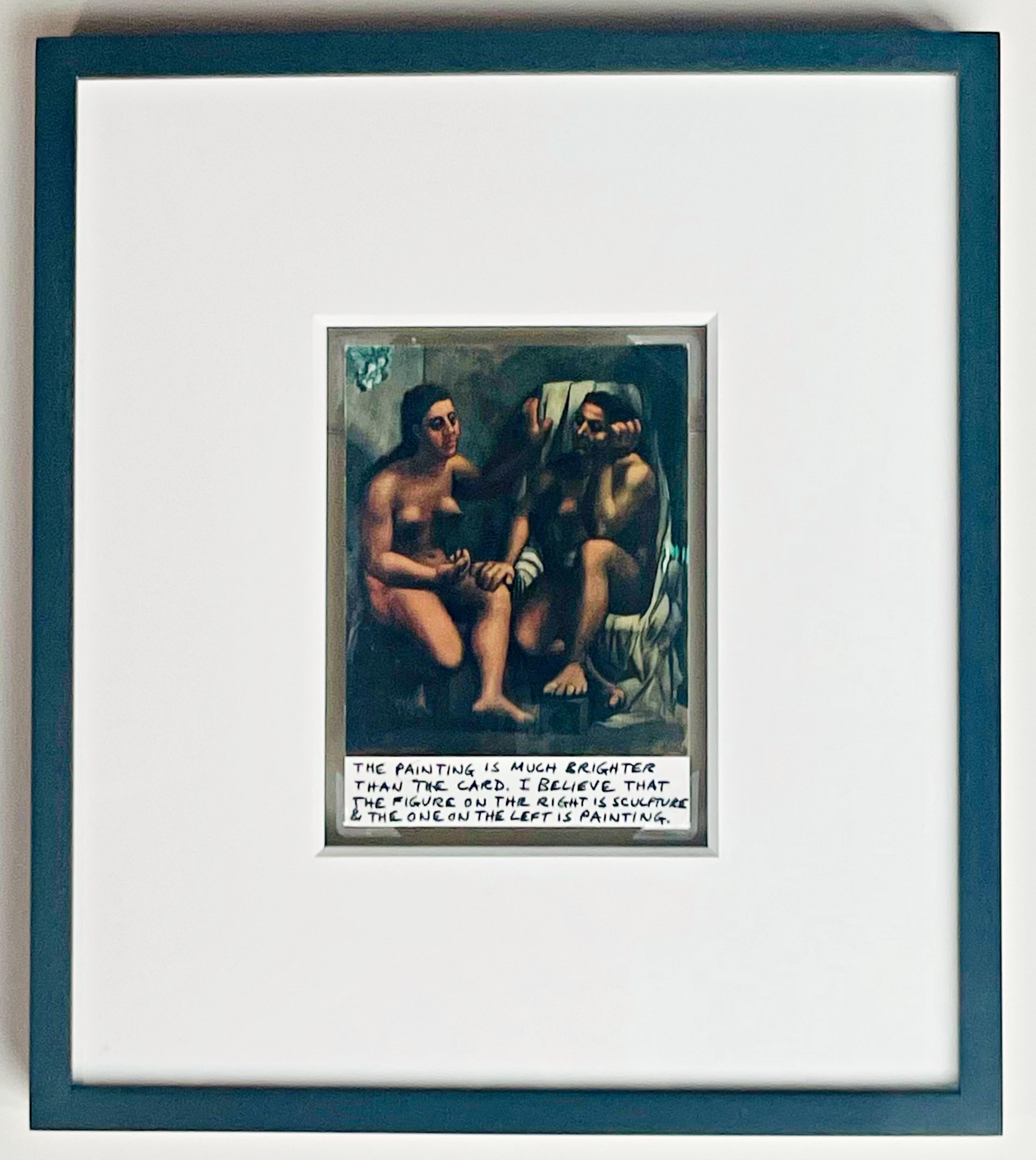 Signed handwritten card: 